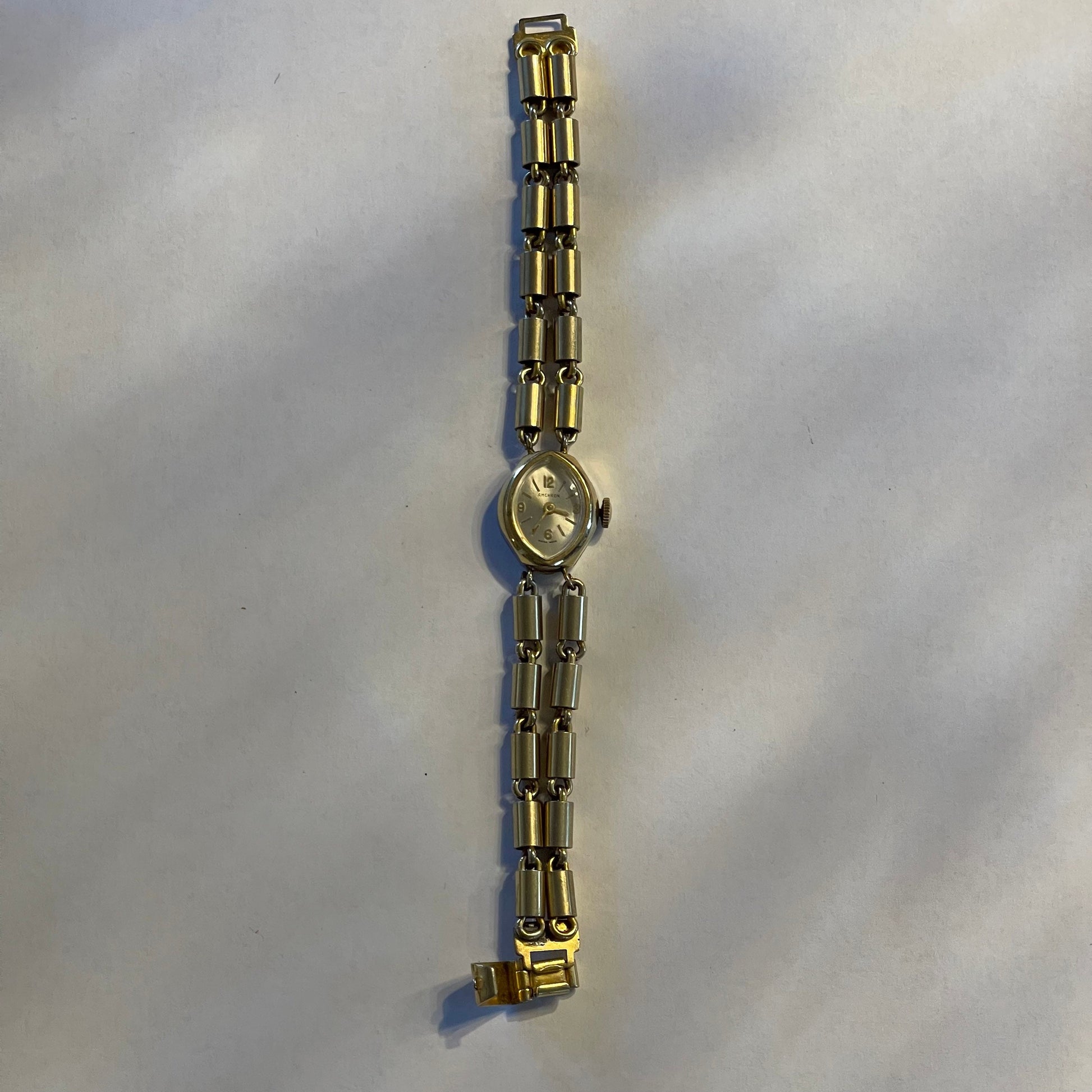 Vintage AMCHRON Swiss Made Gold Watch
