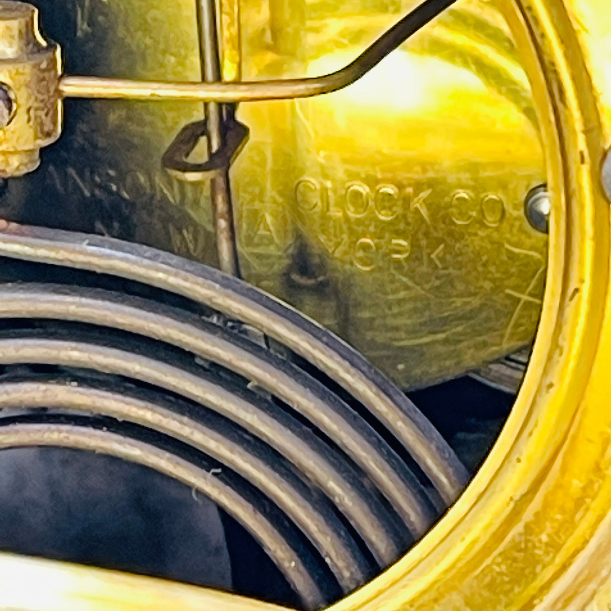 Ansonia Ormolu and Royal Bonn German Hand-painted Ceramic Mantel Clock, Late 19th Century