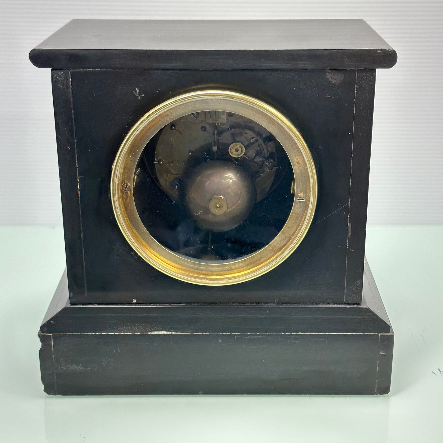 Antique Brocot and Delettrez Style Japy Freres Med d’Honneur Slate Mantel Clock c.1860