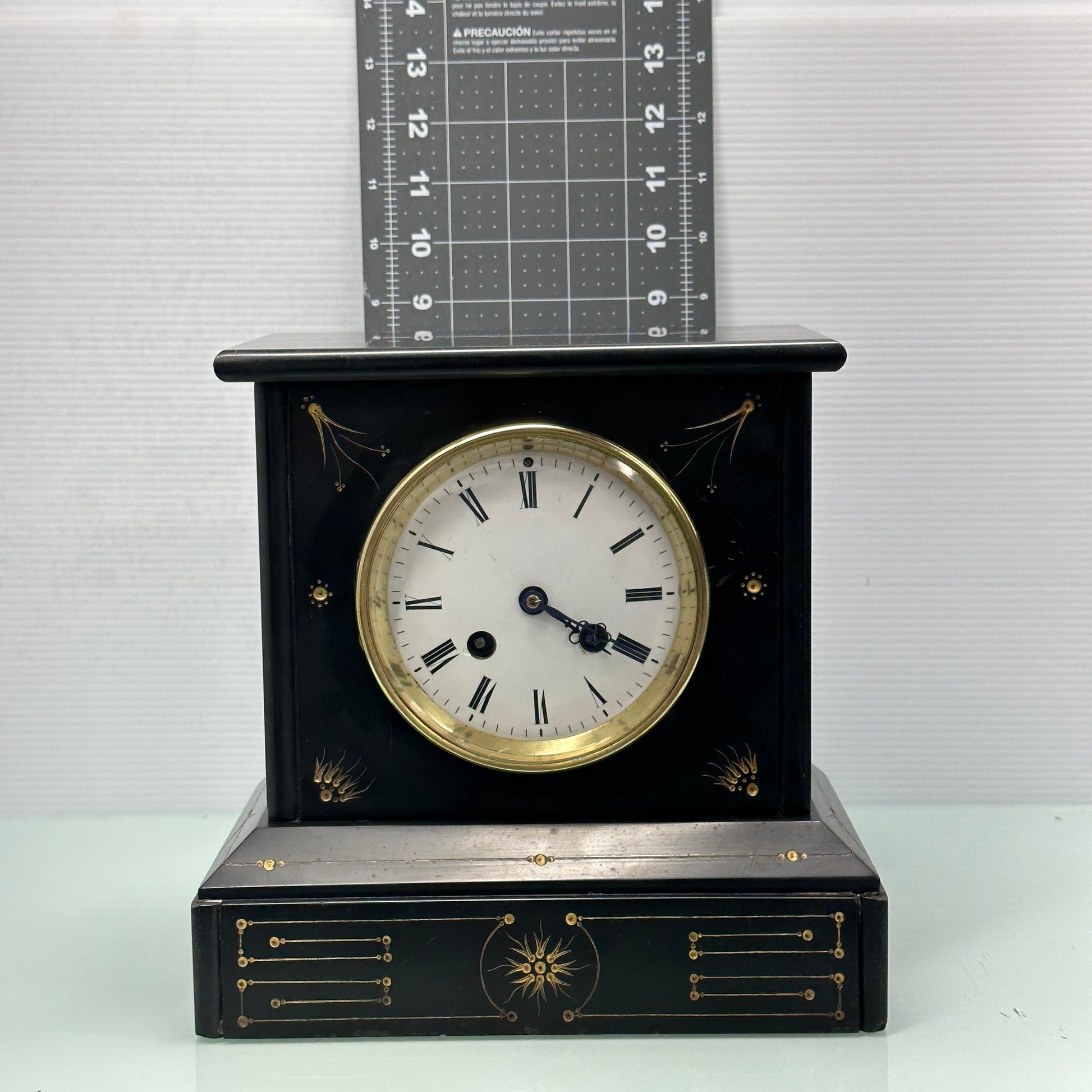 Antique Brocot and Delettrez Style Japy Freres Med d’Honneur Slate Mantel Clock c.1860