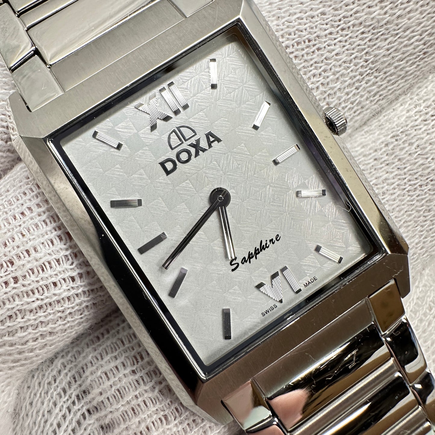 DOXA Sapphire Stainless Steel Tank Watch
