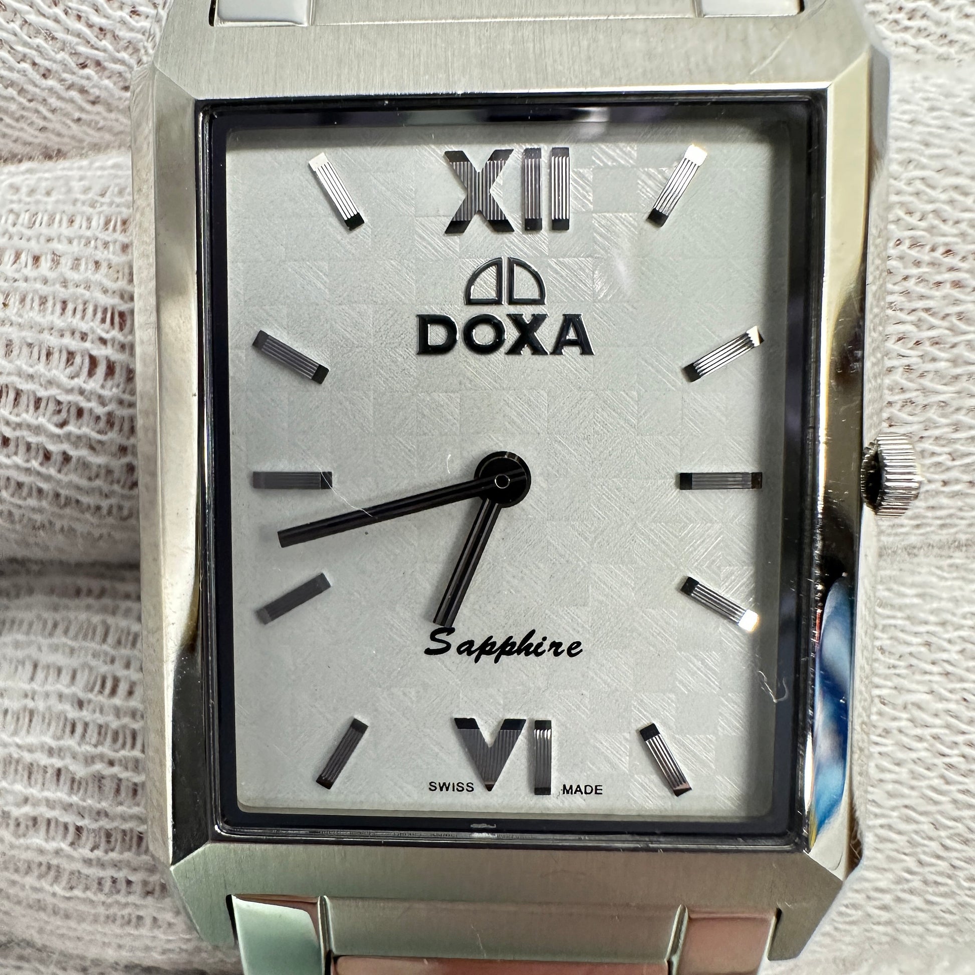 DOXA Sapphire Stainless Steel Tank Watch