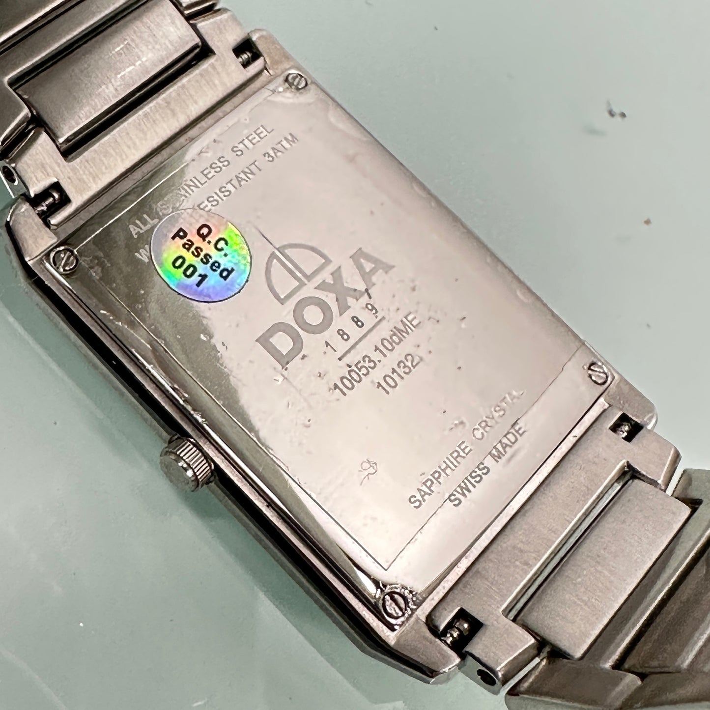DOXA Sapphire Stainless Steel Tank Watch
