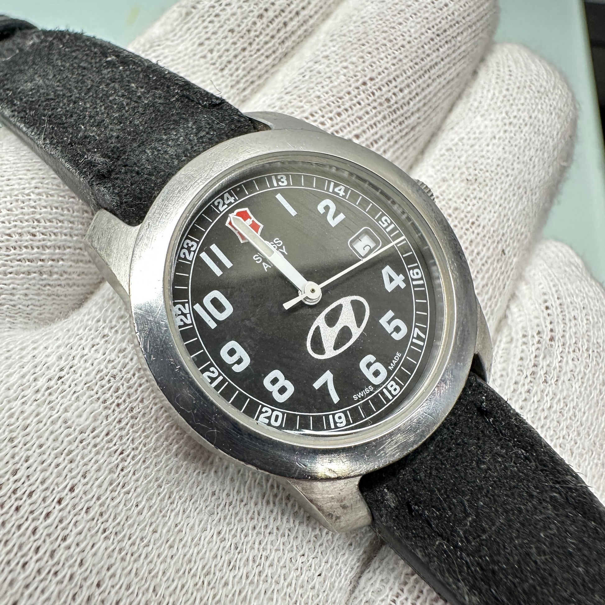 Victorinox Swiss Army Delta Field Quartz Watch Hyundai Logo