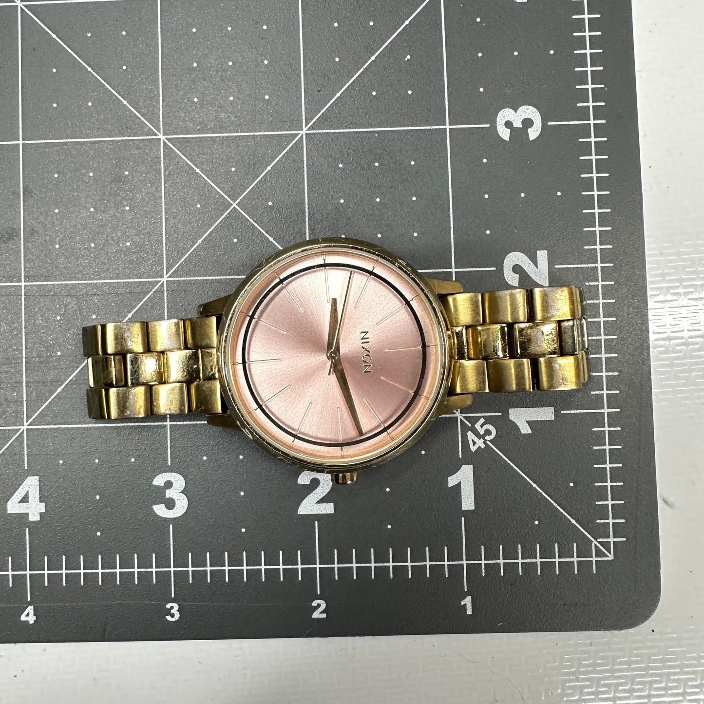 Nixon “Kensington ” Gold and Pink Watch