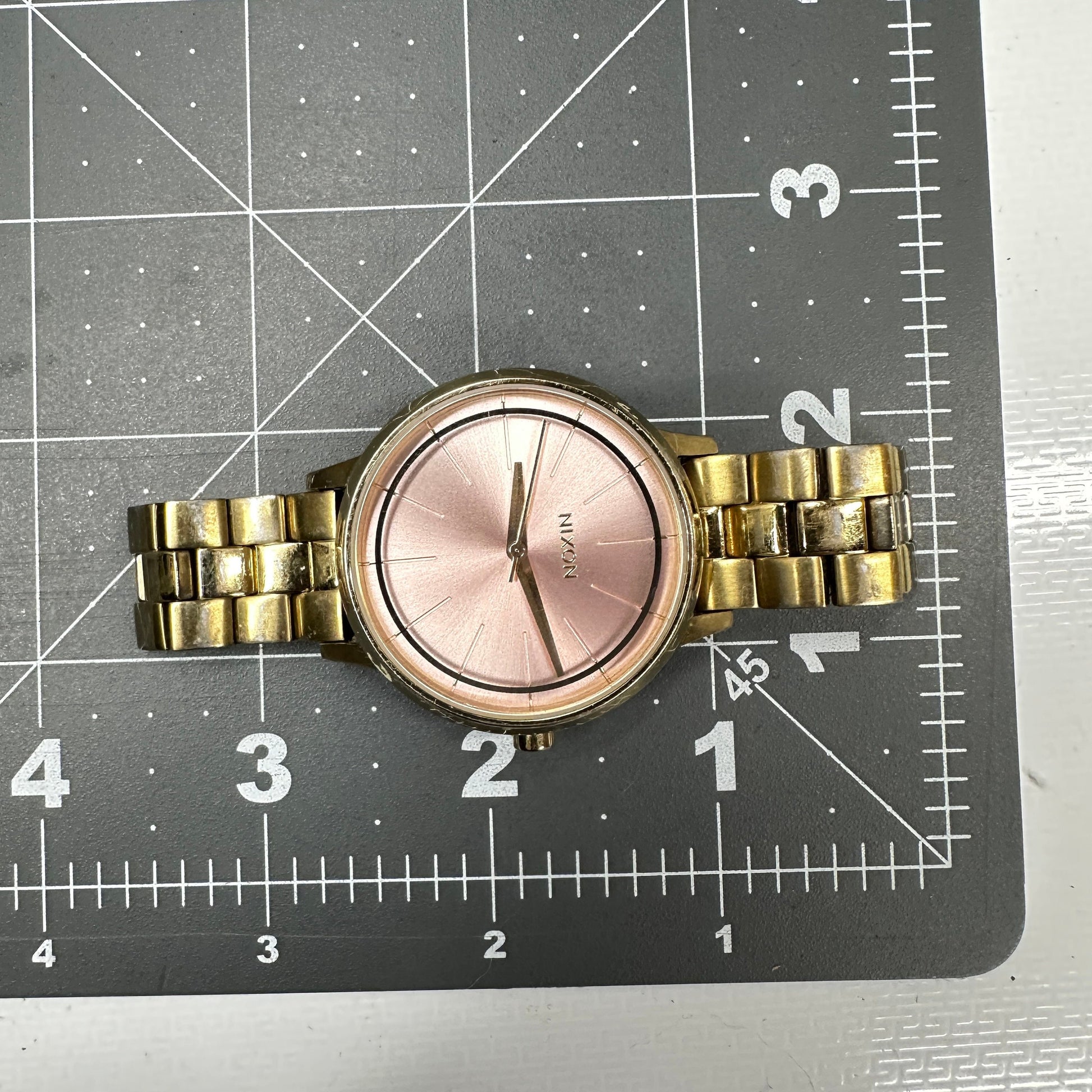 Nixon “Kensington ” Gold and Pink Watch