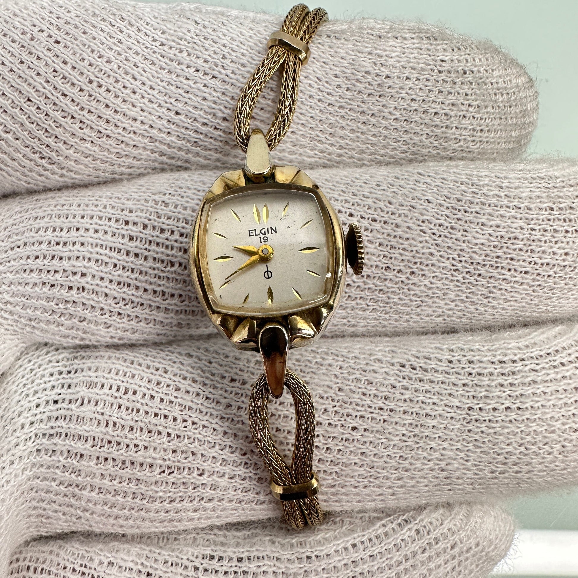 Antique Ladies Elgin Cocktail 10k Gold Plated Watch