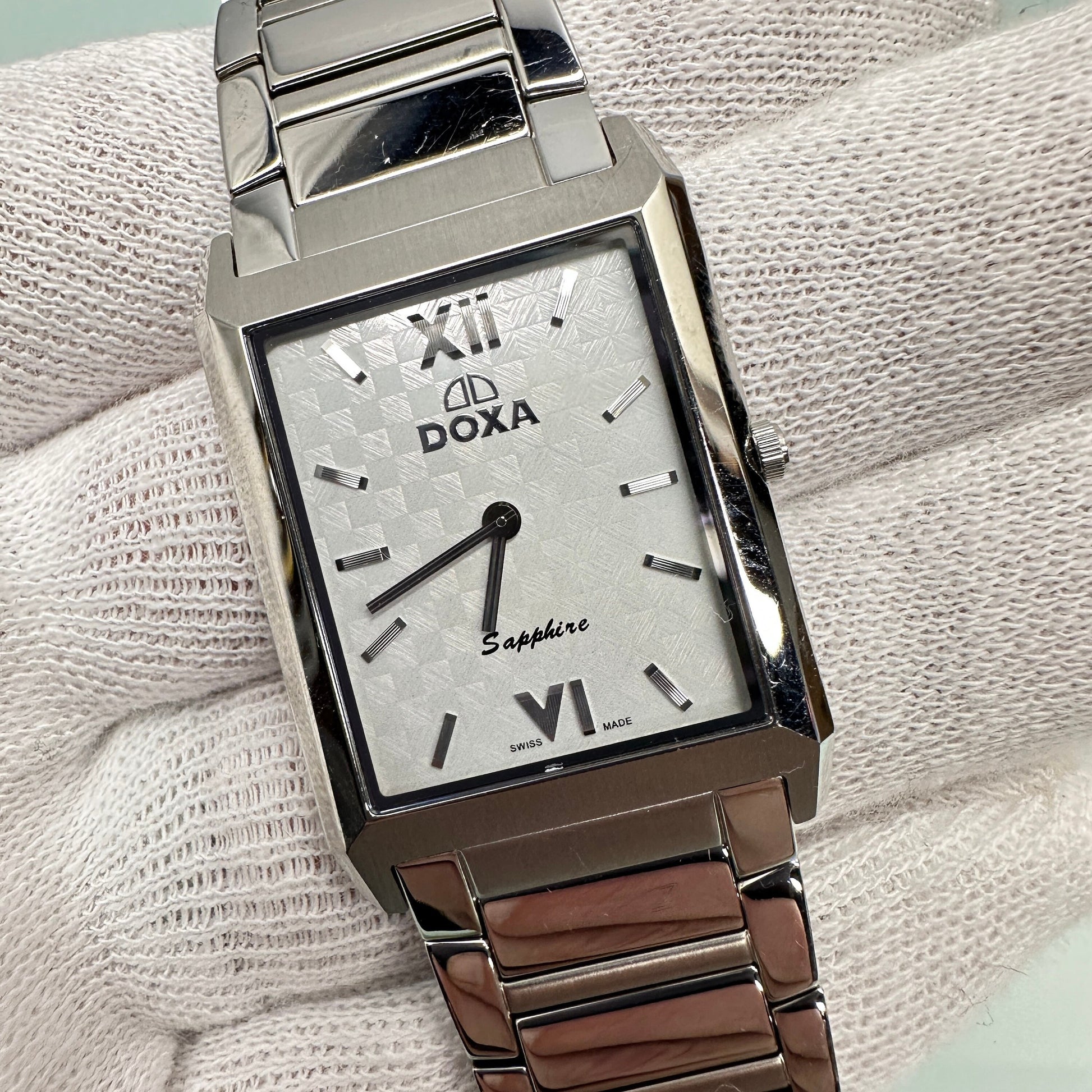 DOXA Sapphire Stainless Steel Tank Watch