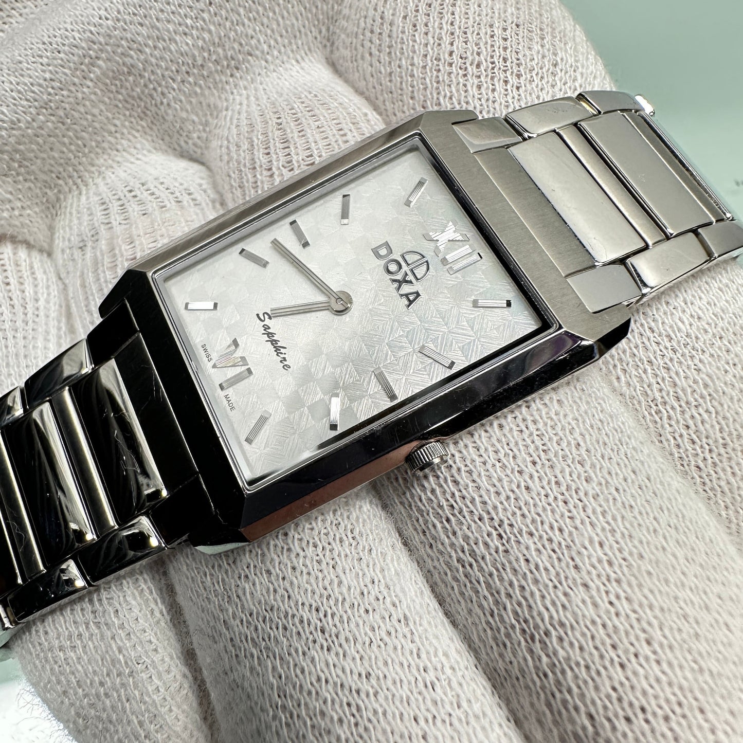 DOXA Sapphire Stainless Steel Tank Watch