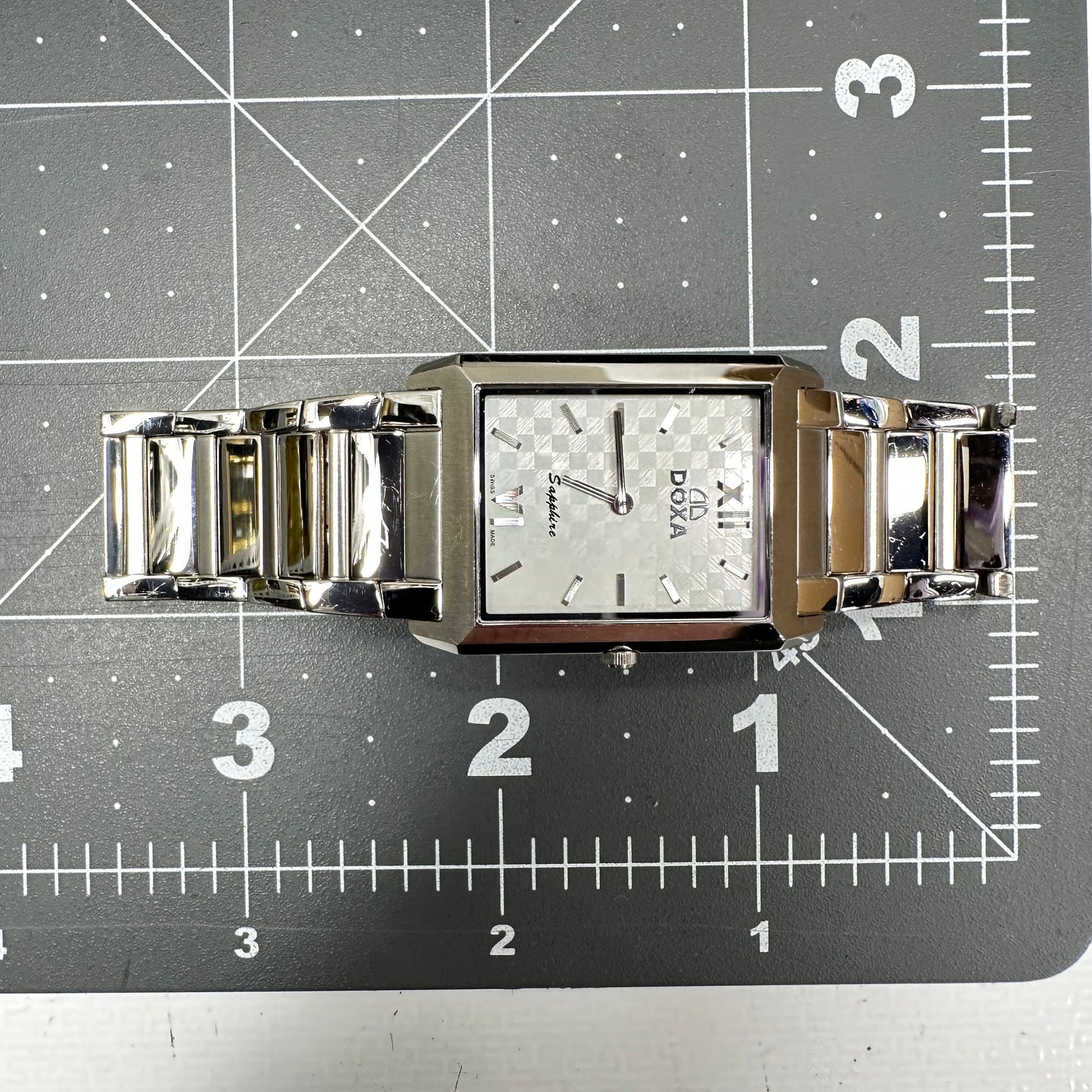 DOXA Sapphire Stainless Steel Tank Watch