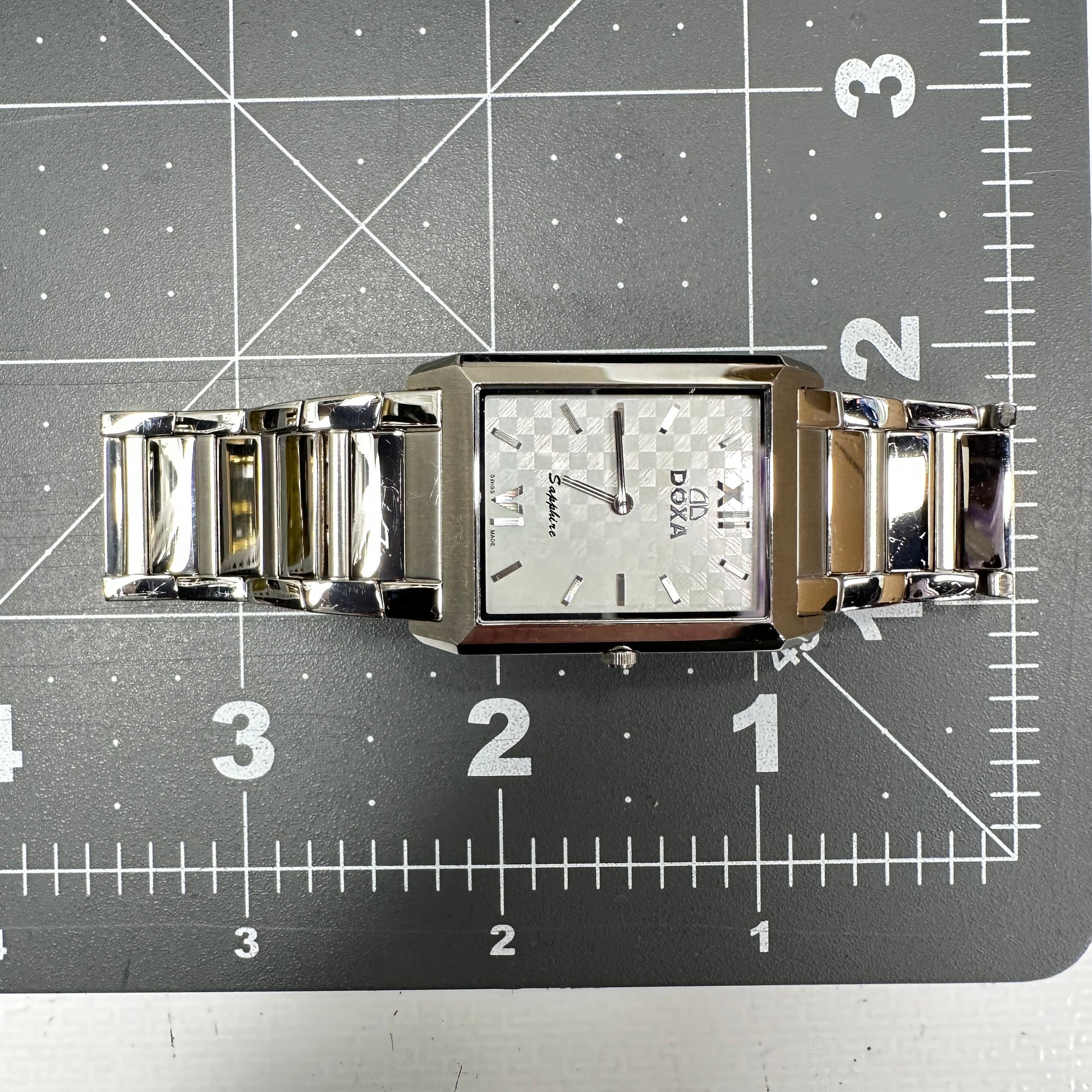 DOXA Sapphire Stainless Steel Tank Watch