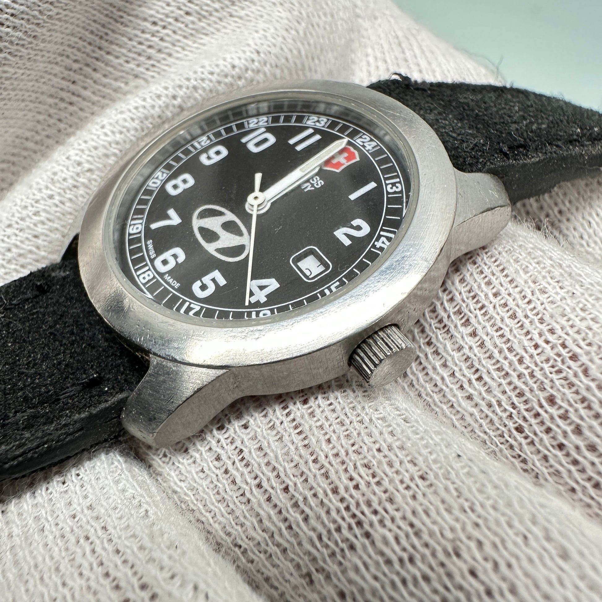 Victorinox Swiss Army Delta Field Quartz Watch Hyundai Logo
