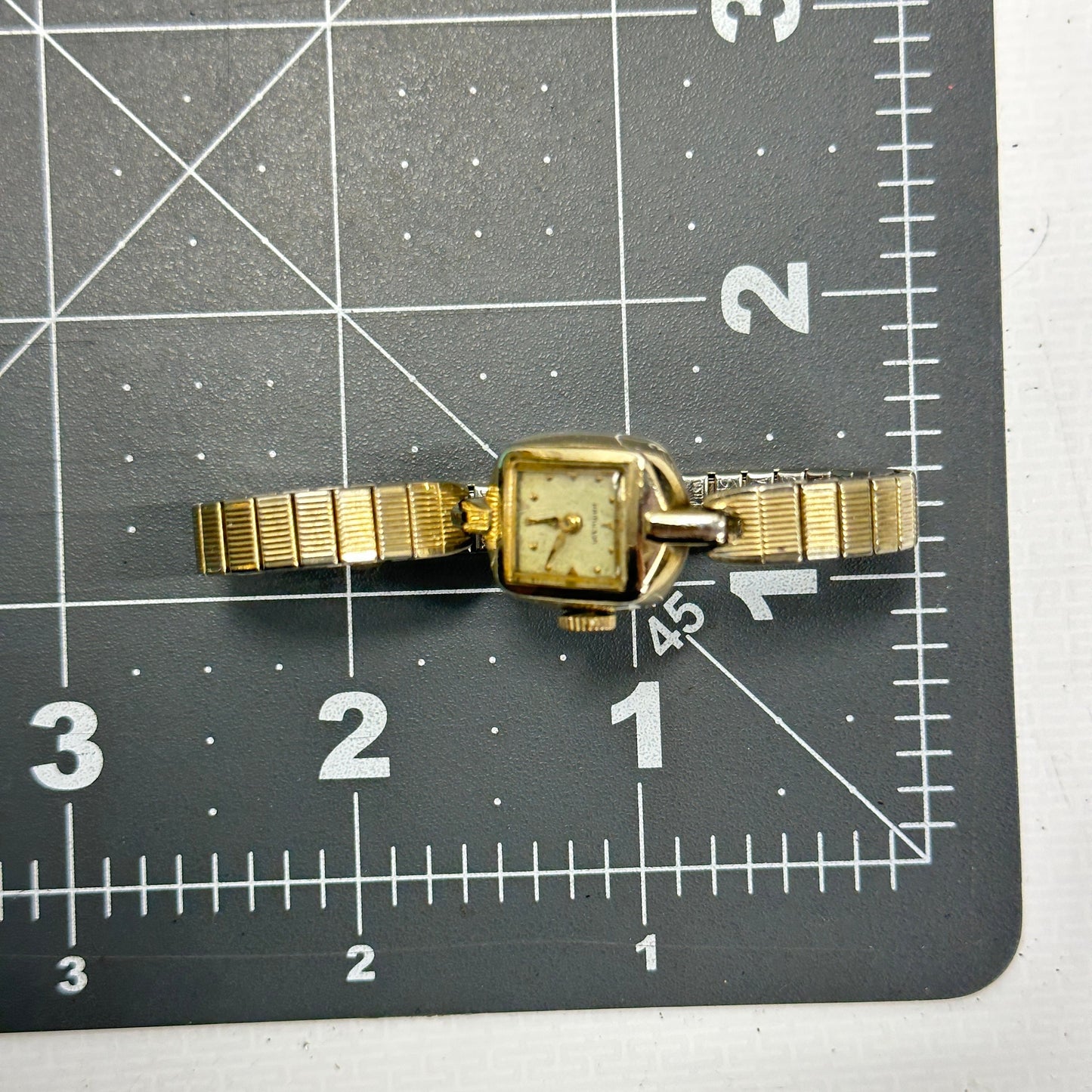 Antique Hamilton Swiss Cocktail 10k Gold Watch with 17 Jewels