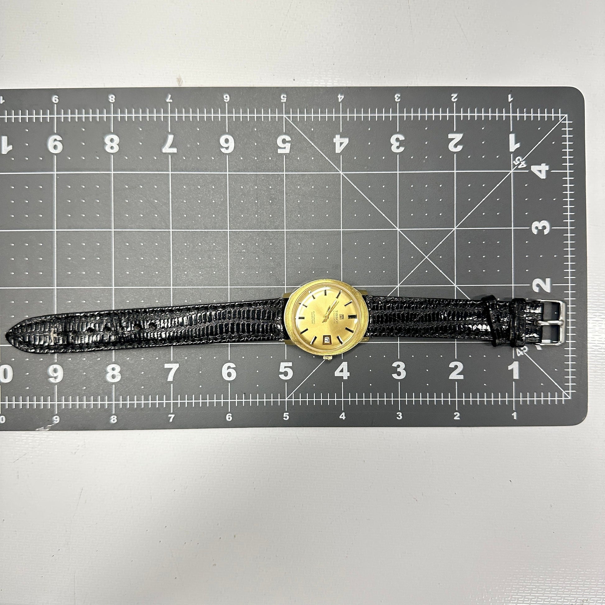 TISSOT Gold SeaStar Visodate Automatic Watch c. 1960