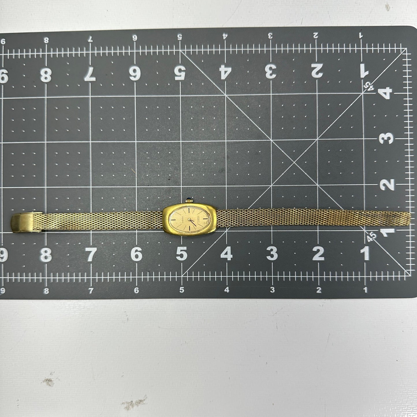 Antique Mirexal Swiss Gold Cocktail Watch with 17 Jewels c. 1950