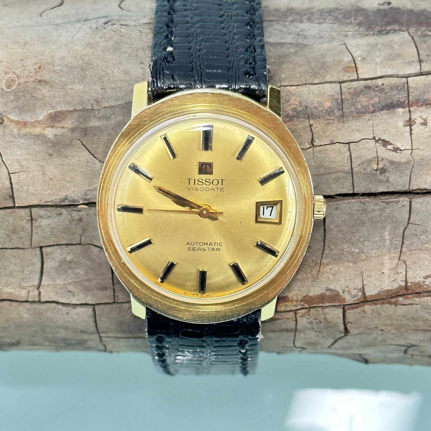TISSOT Gold SeaStar Visodate Automatic Watch c. 1960