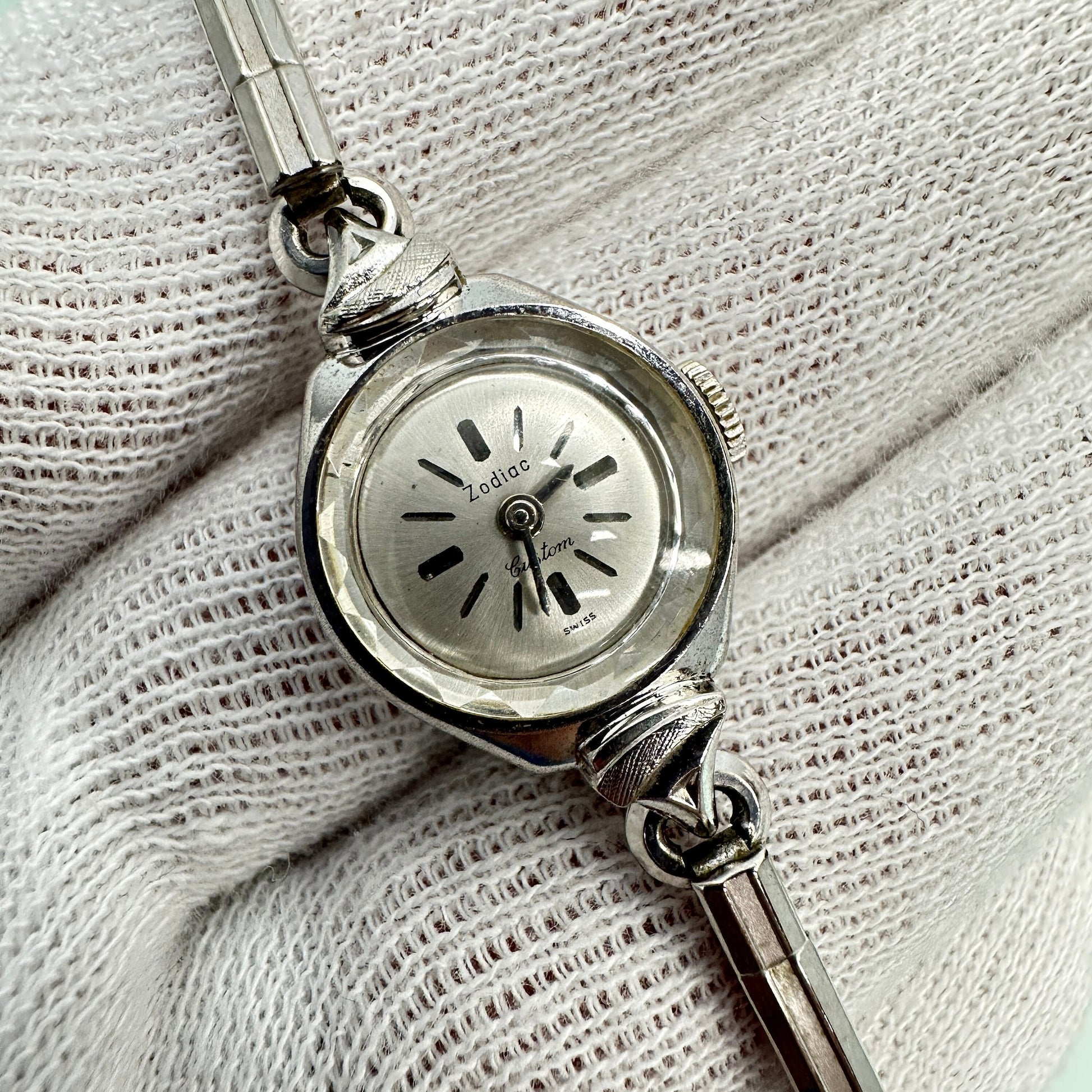 Vintage Zodiac Custom 10k Gold Plated Cocktail Watch