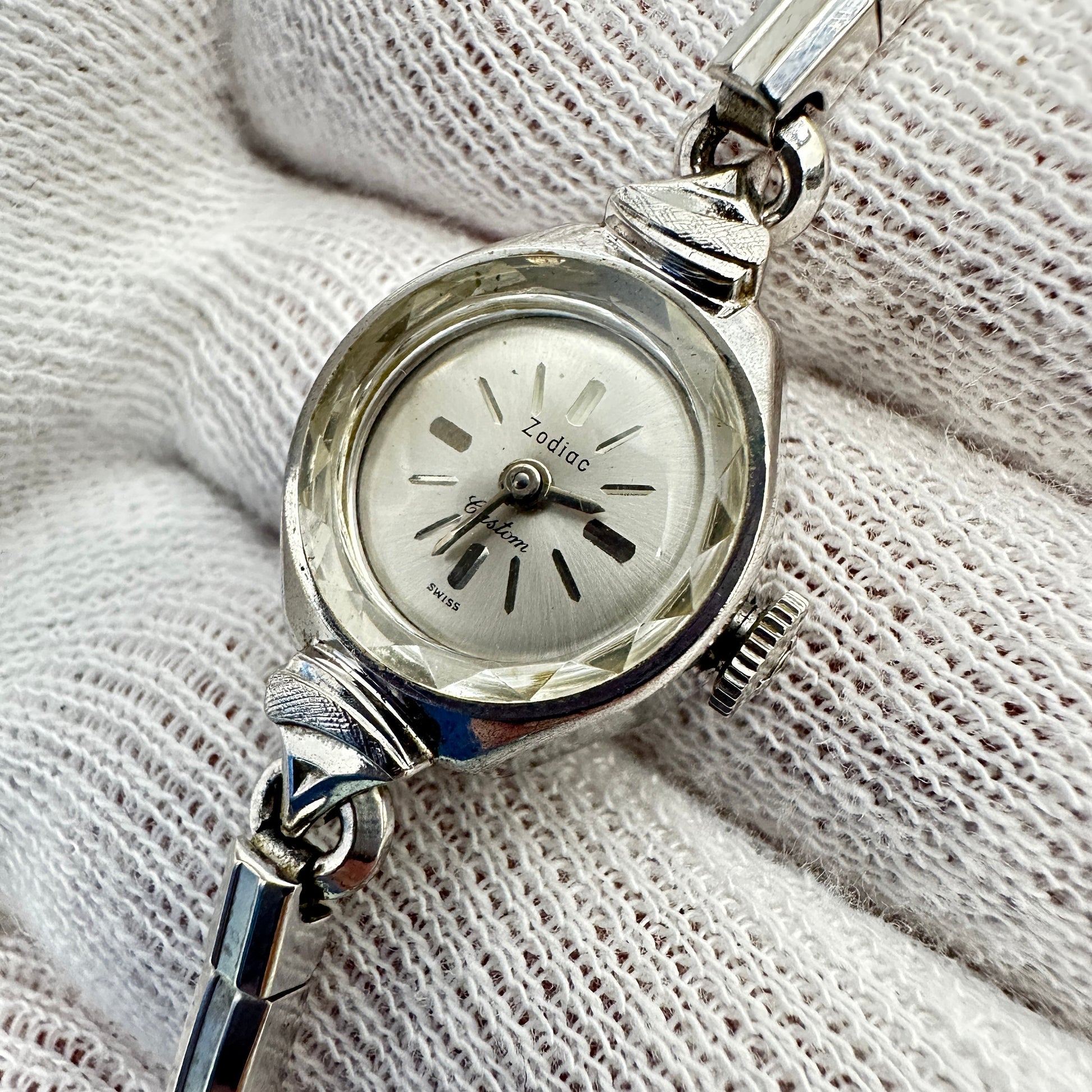 Vintage Zodiac Custom 10k Gold Plated Cocktail Watch