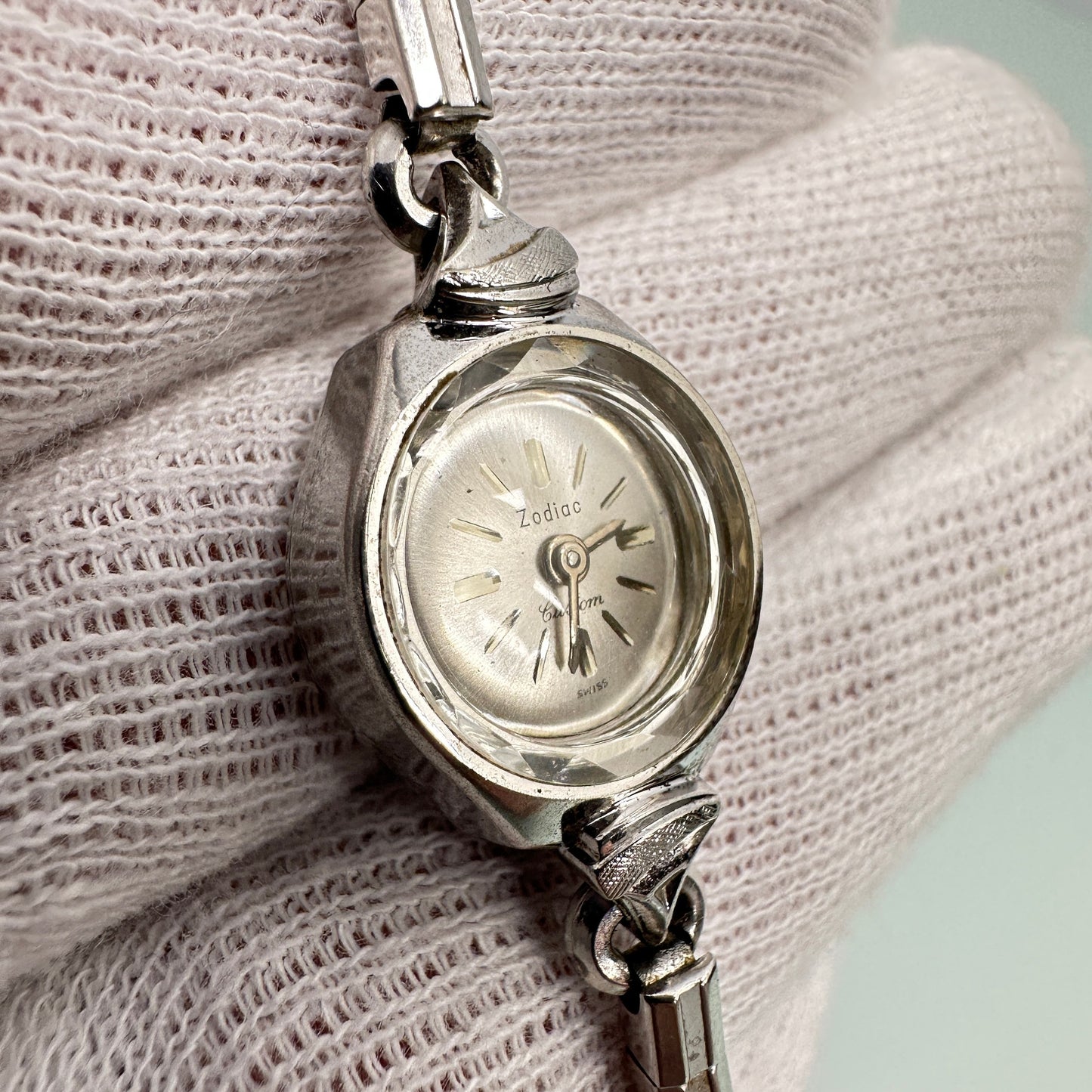 Vintage Zodiac Custom 10k Gold Plated Cocktail Watch