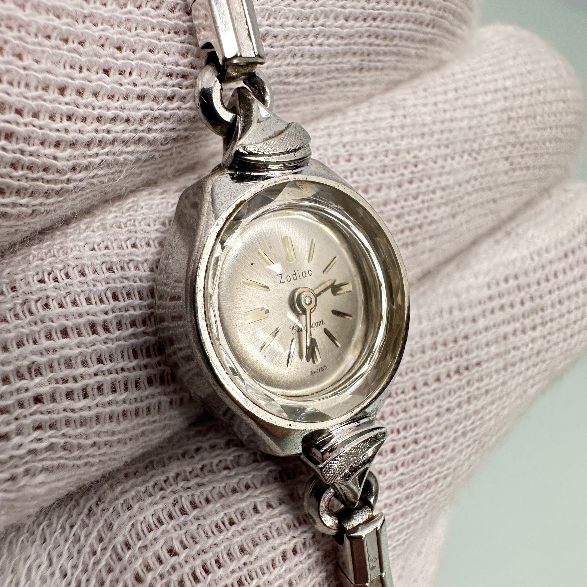 Vintage Zodiac Custom 10k Gold Plated Cocktail Watch