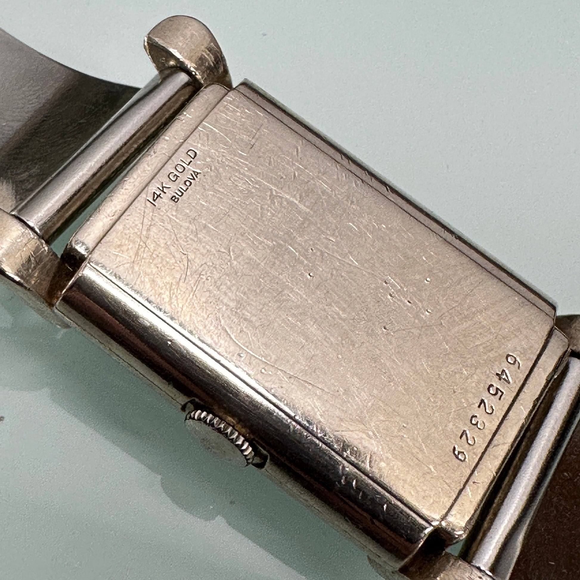 Antique Bulova 14k Solid Gold Swiss Gentleman’s Art Deco Watch with 21 Jewels c.1945