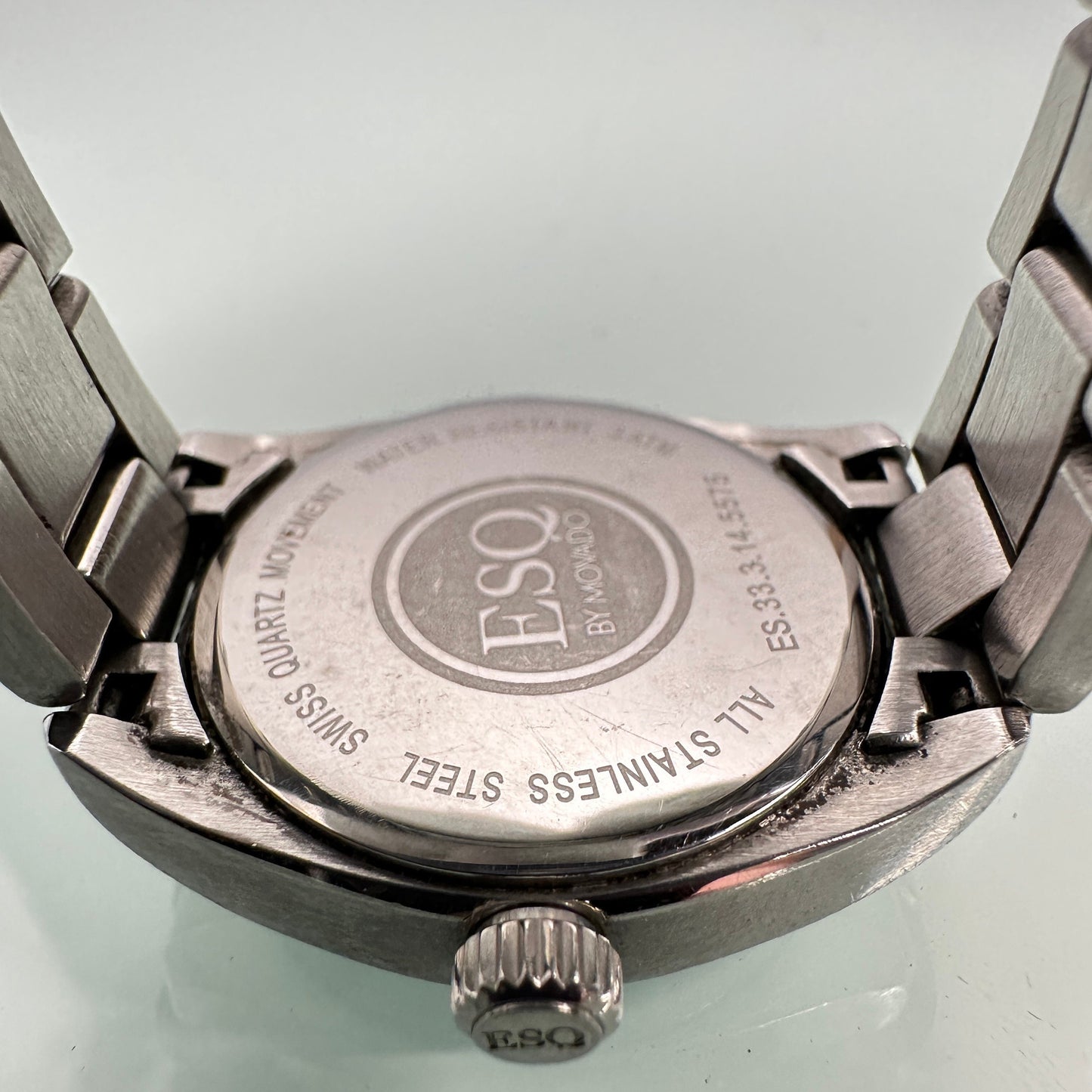 ESQ by Movado Swiss Watch with Blue Dial and Stainless Steel Case and Band