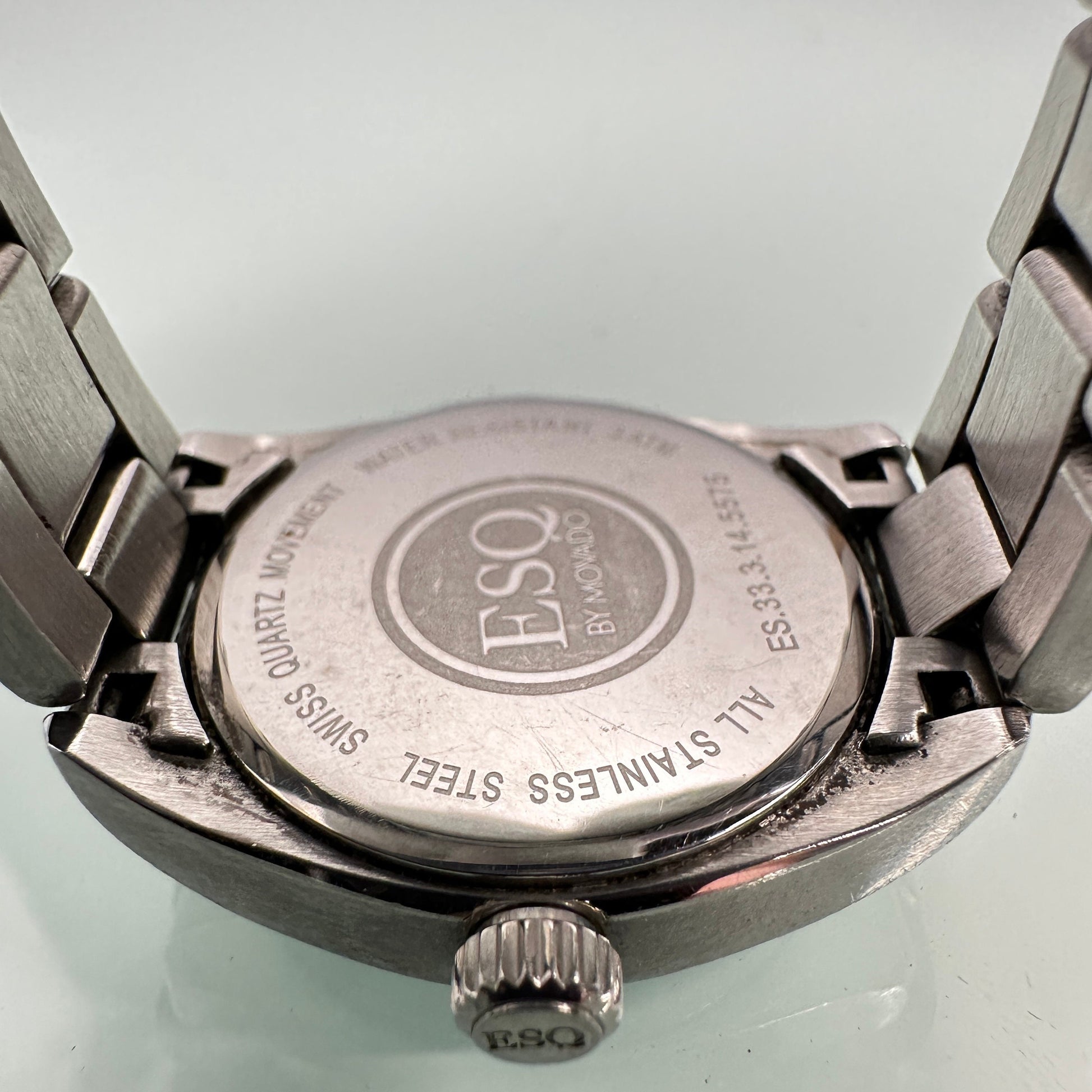 ESQ by Movado Swiss Watch with Blue Dial and Stainless Steel Case and Band