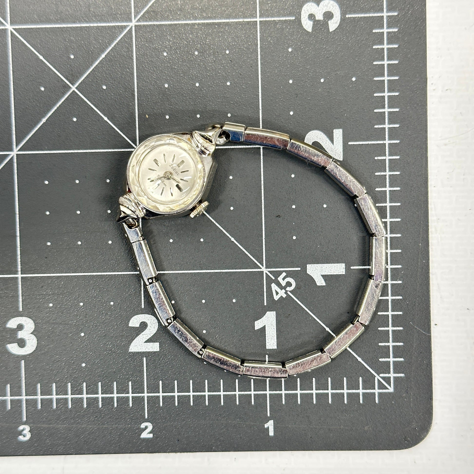 Vintage Zodiac Custom 10k Gold Plated Cocktail Watch