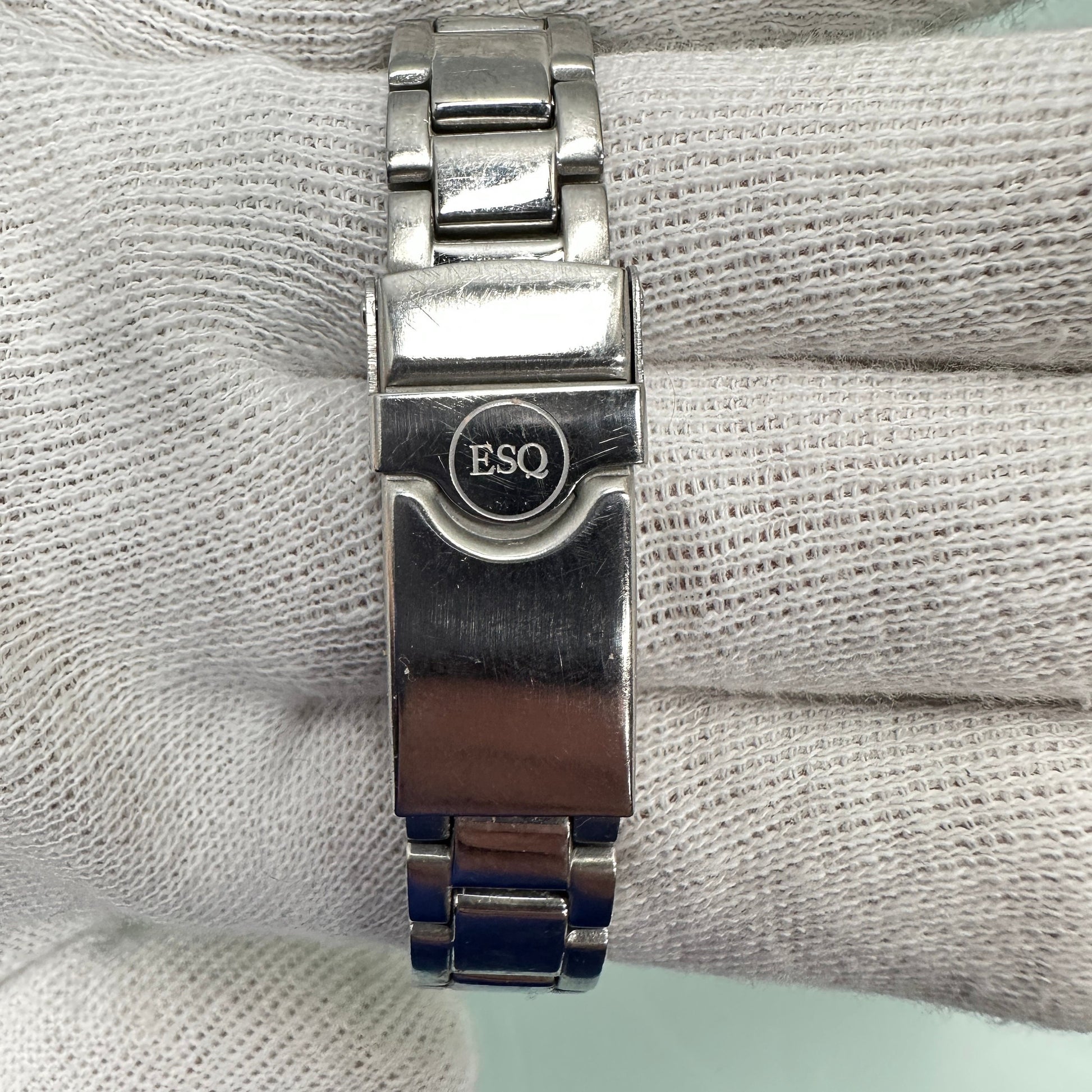 ESQ by Movado Swiss Watch with Blue Dial and Stainless Steel Case and Band