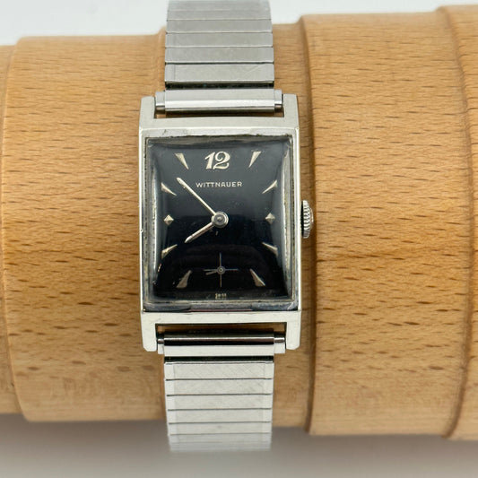 Wittnauer 10k Gold Swiss Tank Watch - 17 Jewel Movement