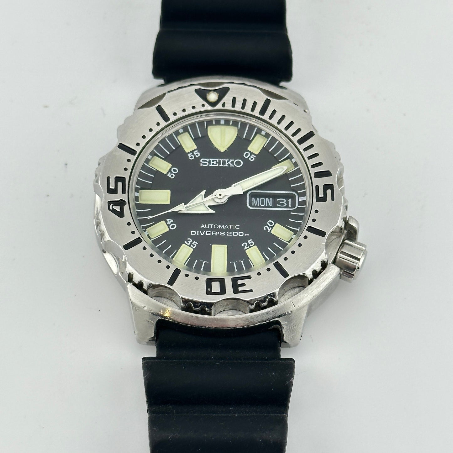 Seiko 1st Gen Automatic Black Monster SKX779 42mm Dive Watch