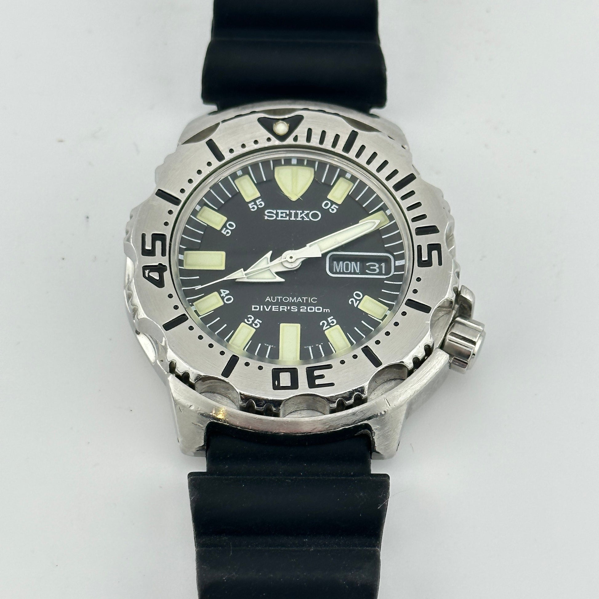 Seiko 1st Gen Automatic Black Monster SKX779 42mm Dive Watch