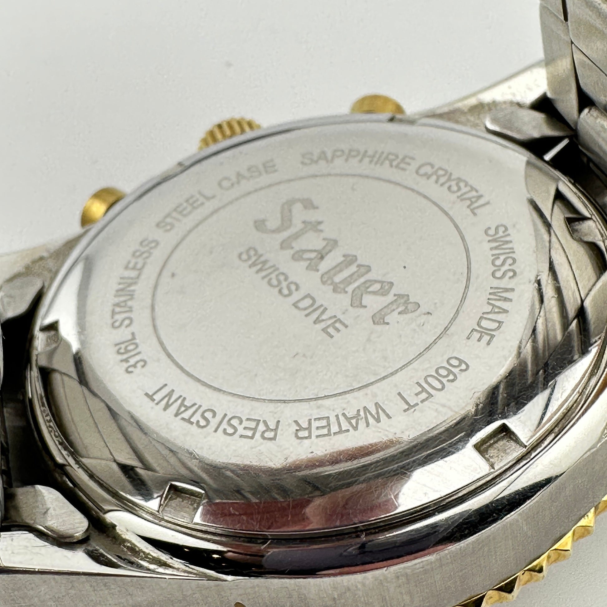 Stauer Diving Black Dial Men’s Wristwatch