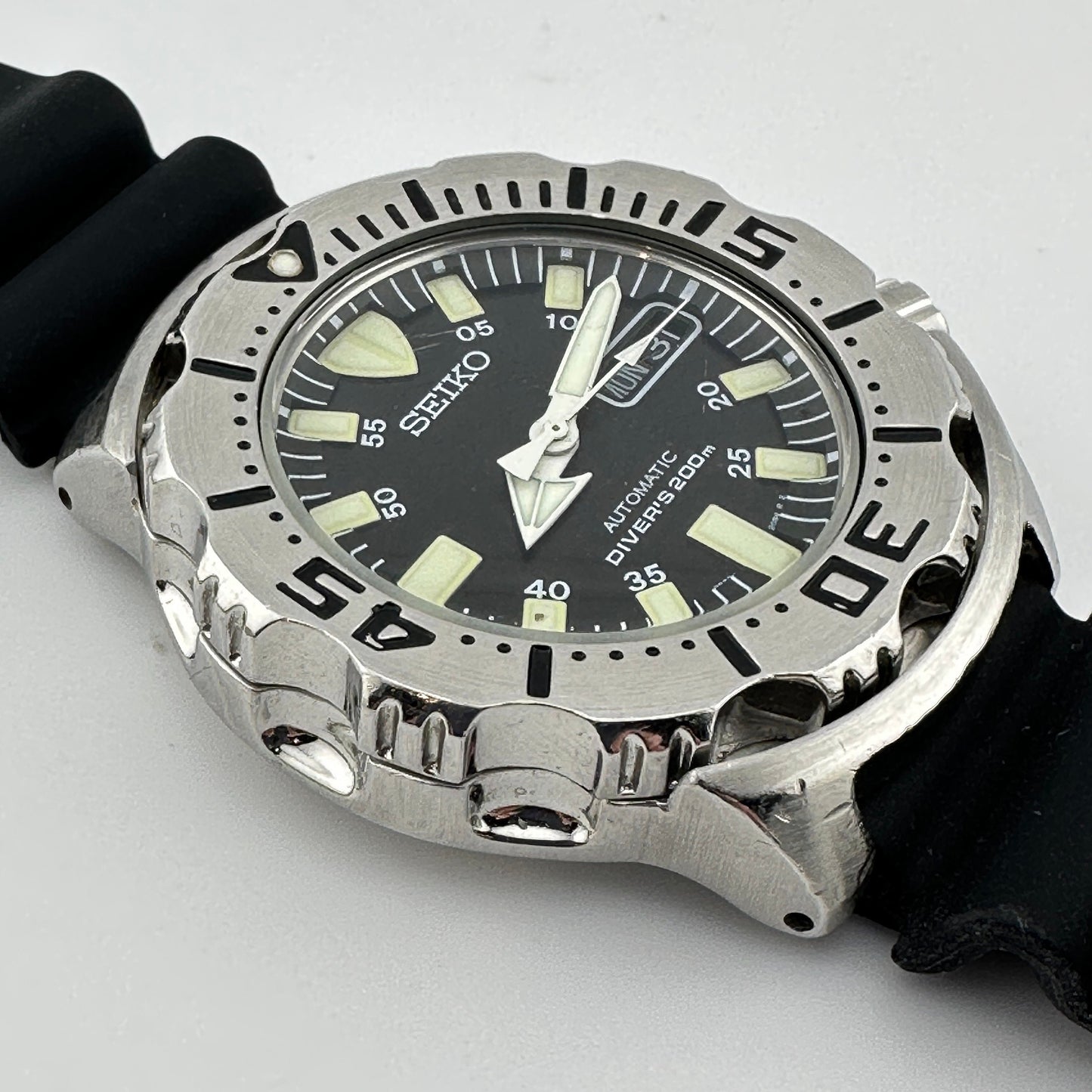 Seiko 1st Gen Automatic Black Monster SKX779 42mm Dive Watch