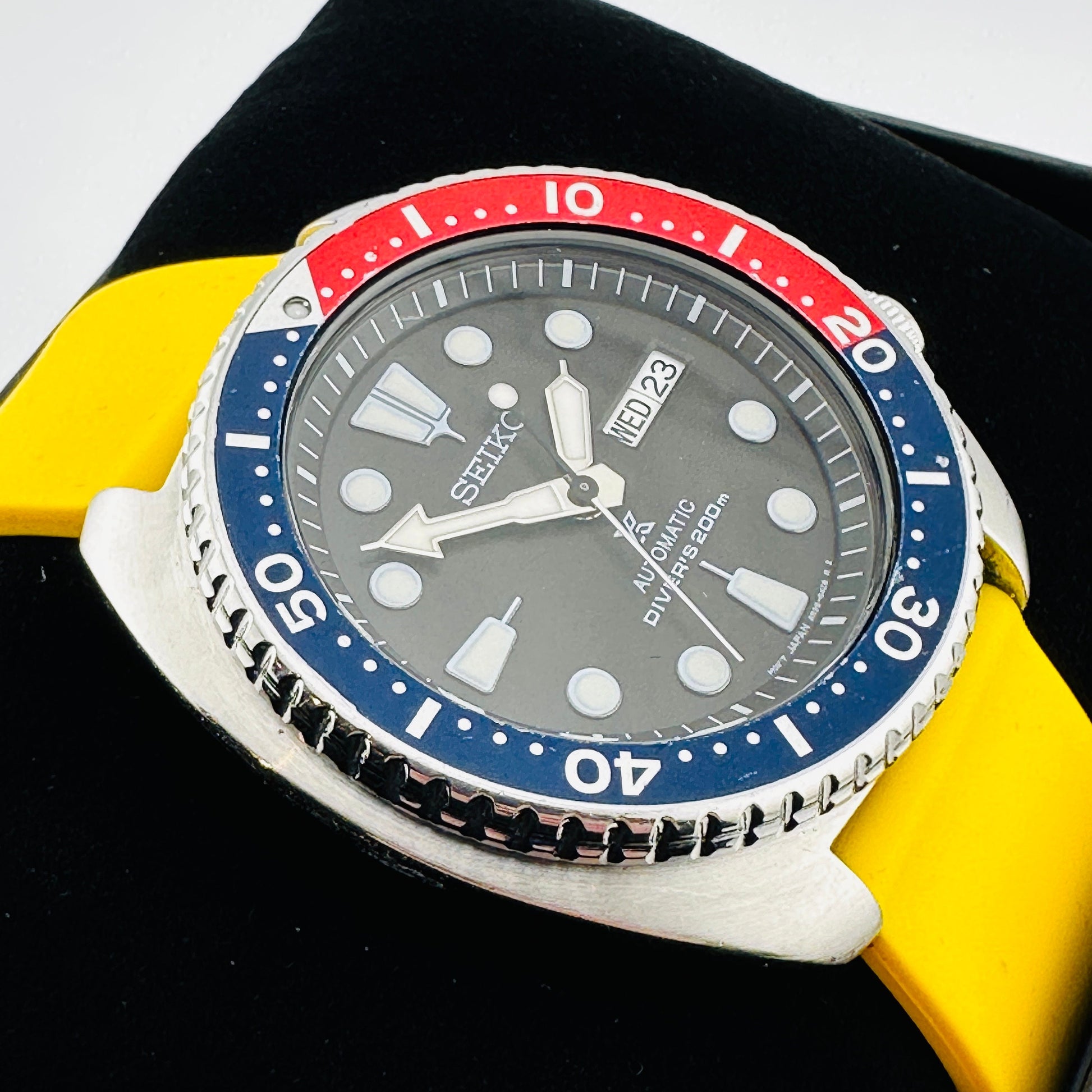 Seiko Prospex Diver's 200m Automatic 45mm Turtle Watch with Archer brand Silicone Strap
