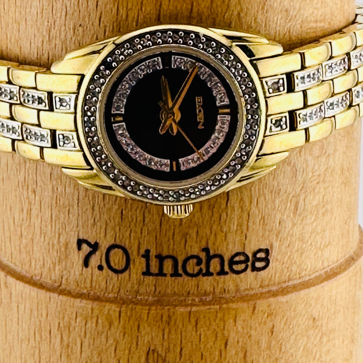 Elgin Gold Tone Stainless Steel Ladies 25mm Watch