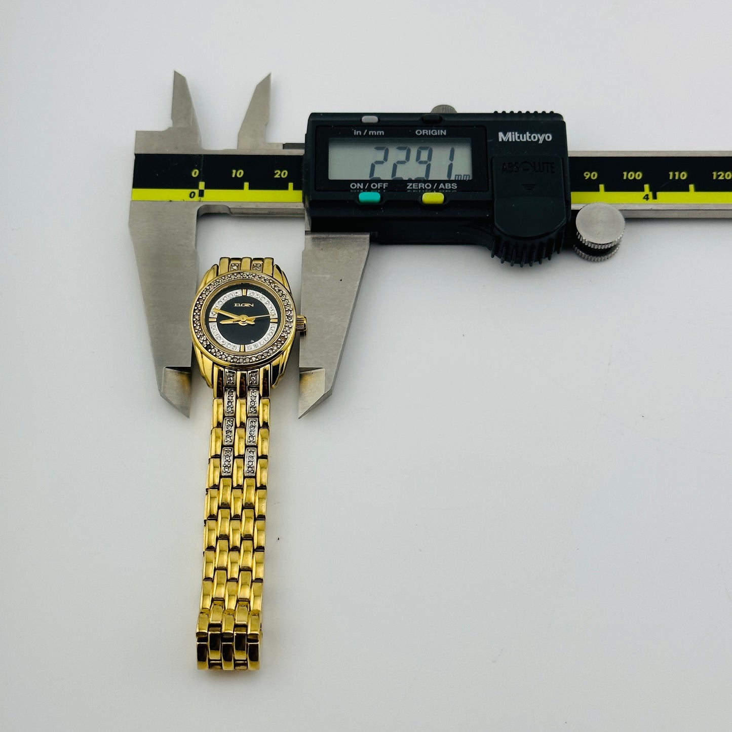 Elgin Gold Tone Stainless Steel Ladies 25mm Watch