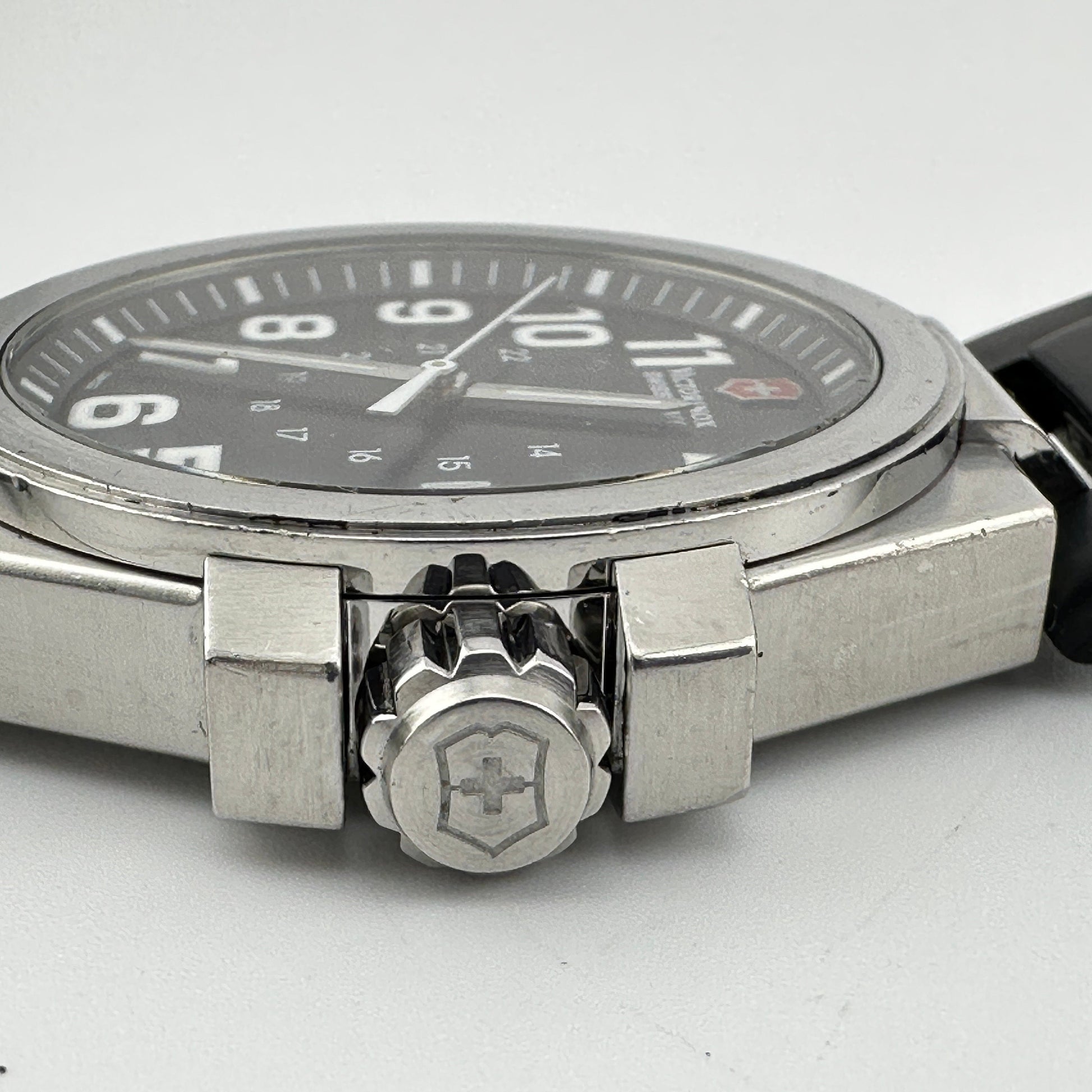 Rare Swiss Army Victorinox Convoy 46mm Quartz Watch with Swiss Made Band