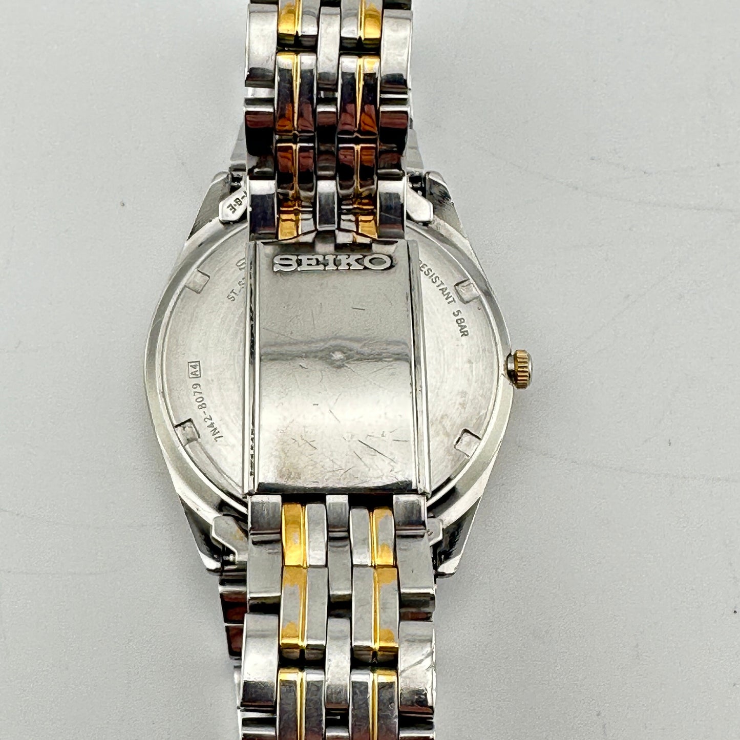 Seiko Sport 50 Two Tone Stainless Steel 37mm Watch c. May 1999
