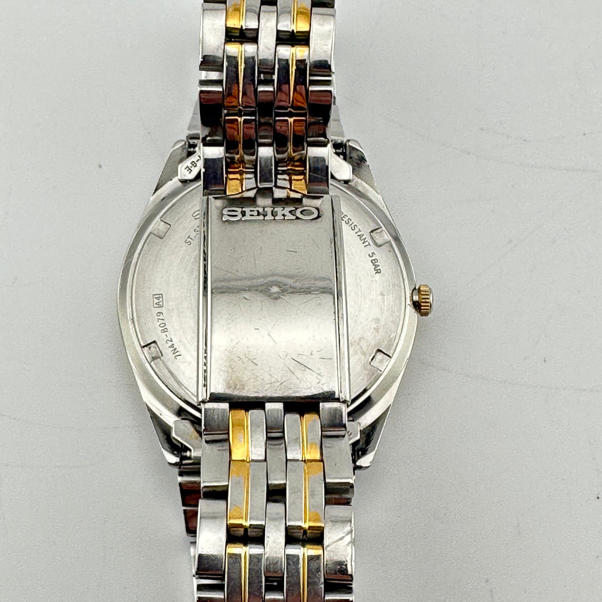Seiko Sport 50 Two Tone Stainless Steel 37mm Watch c. May 1999
