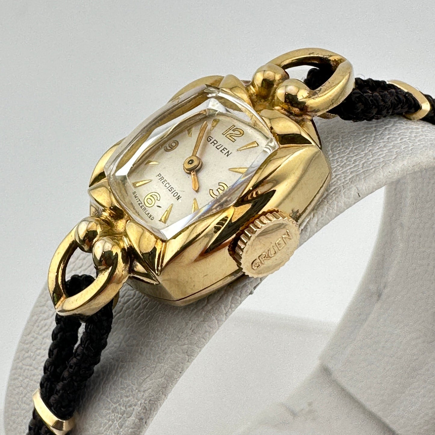 Antique Gruen Precision Swiss Cocktail 10k Gold Ladies Watch with 17 Jewels