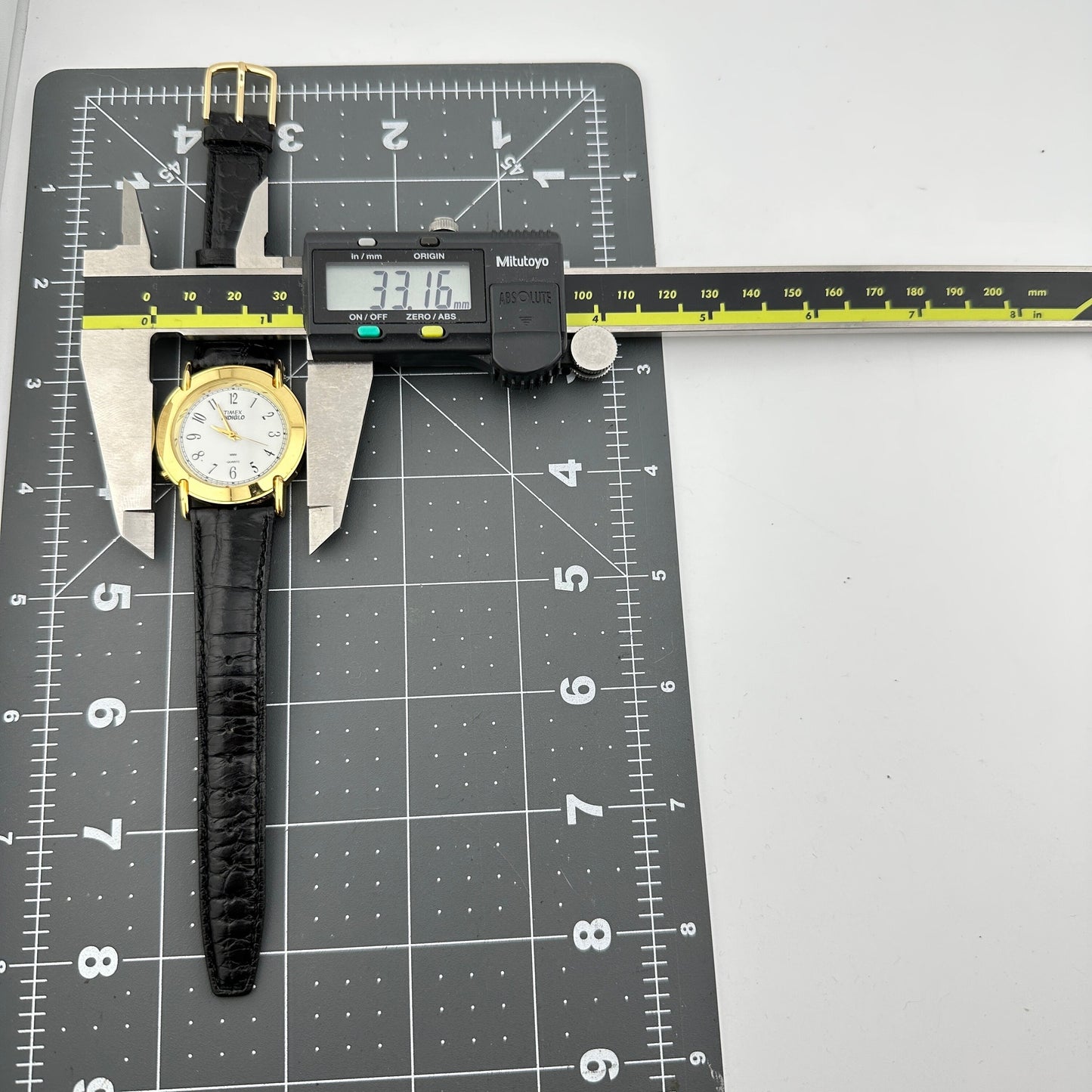 Timex Indiglo Gold Tone 33mm Women’s Wristwatch