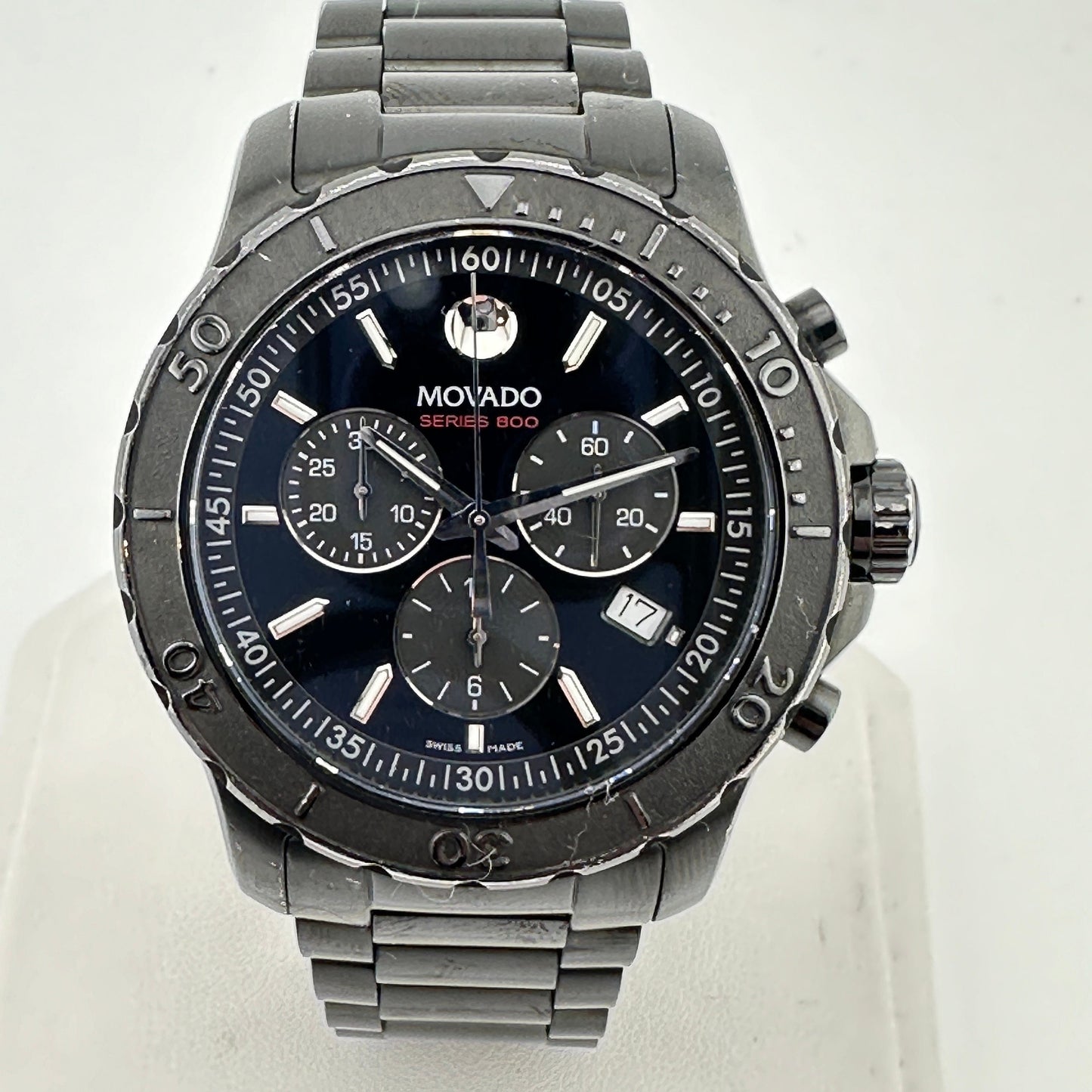 Movado Series 800 Black PVD Stainless Steel 42mm Men’s Chronograph Watch