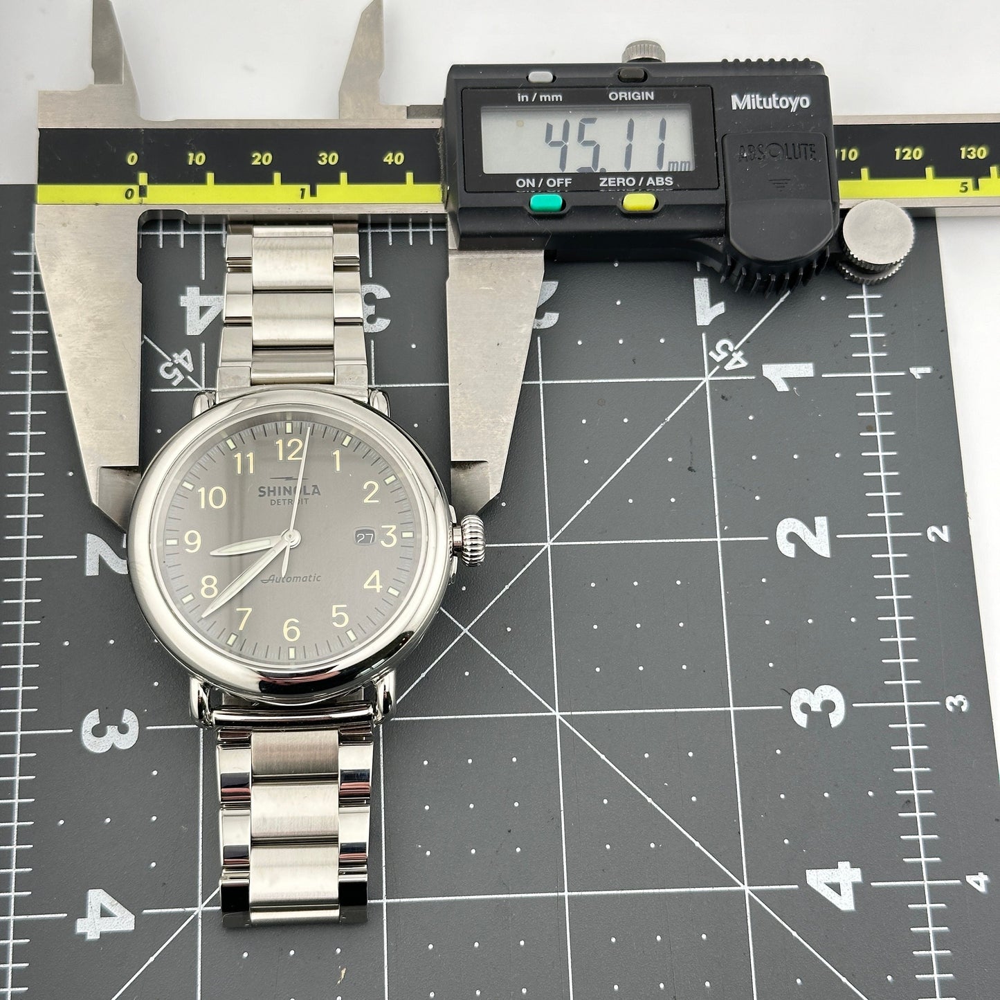 Shinola Runwell Automatic Charcoal Dial 45mm Men's Watch