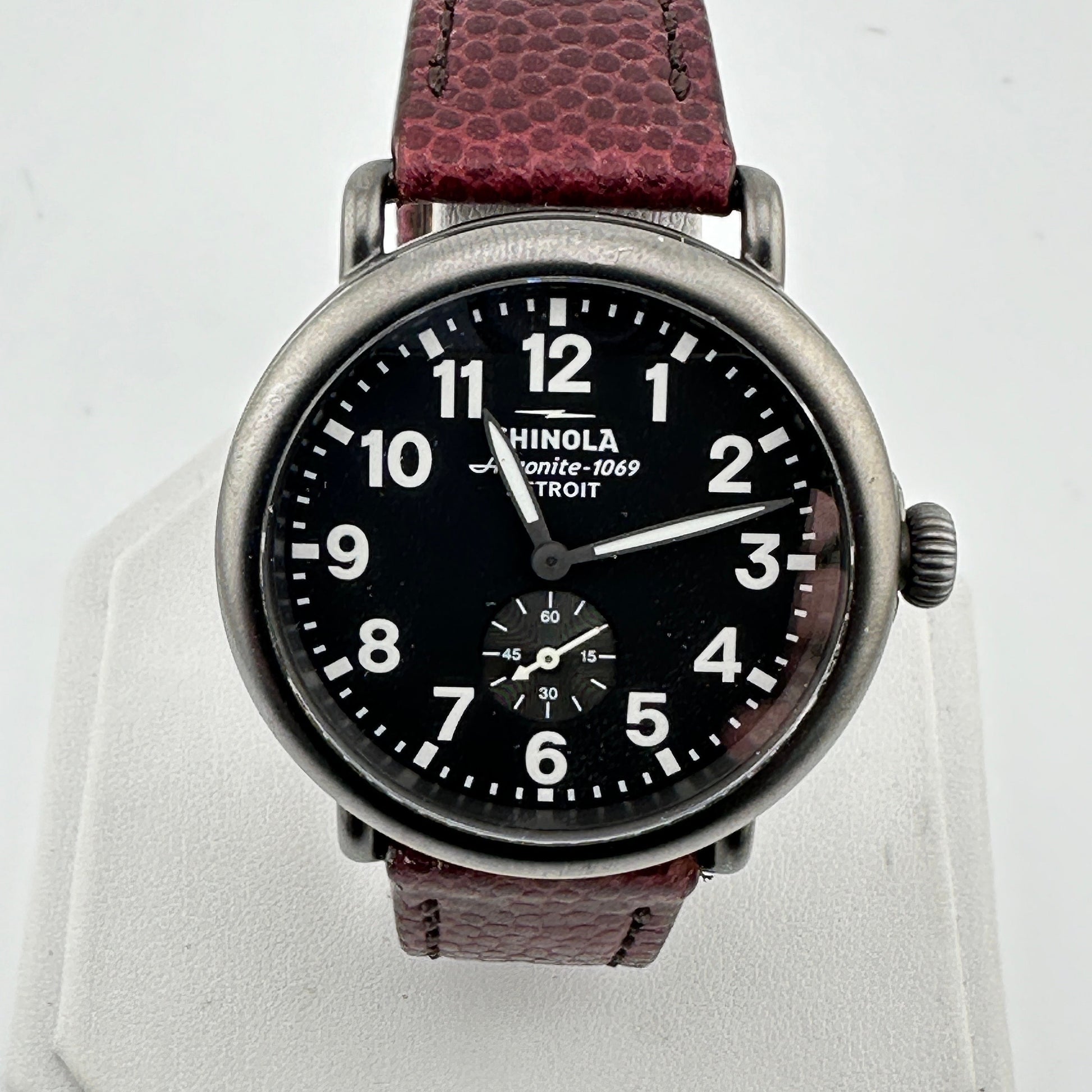 Shinola Runwell Argonite 1069 Watch with Black Dial
