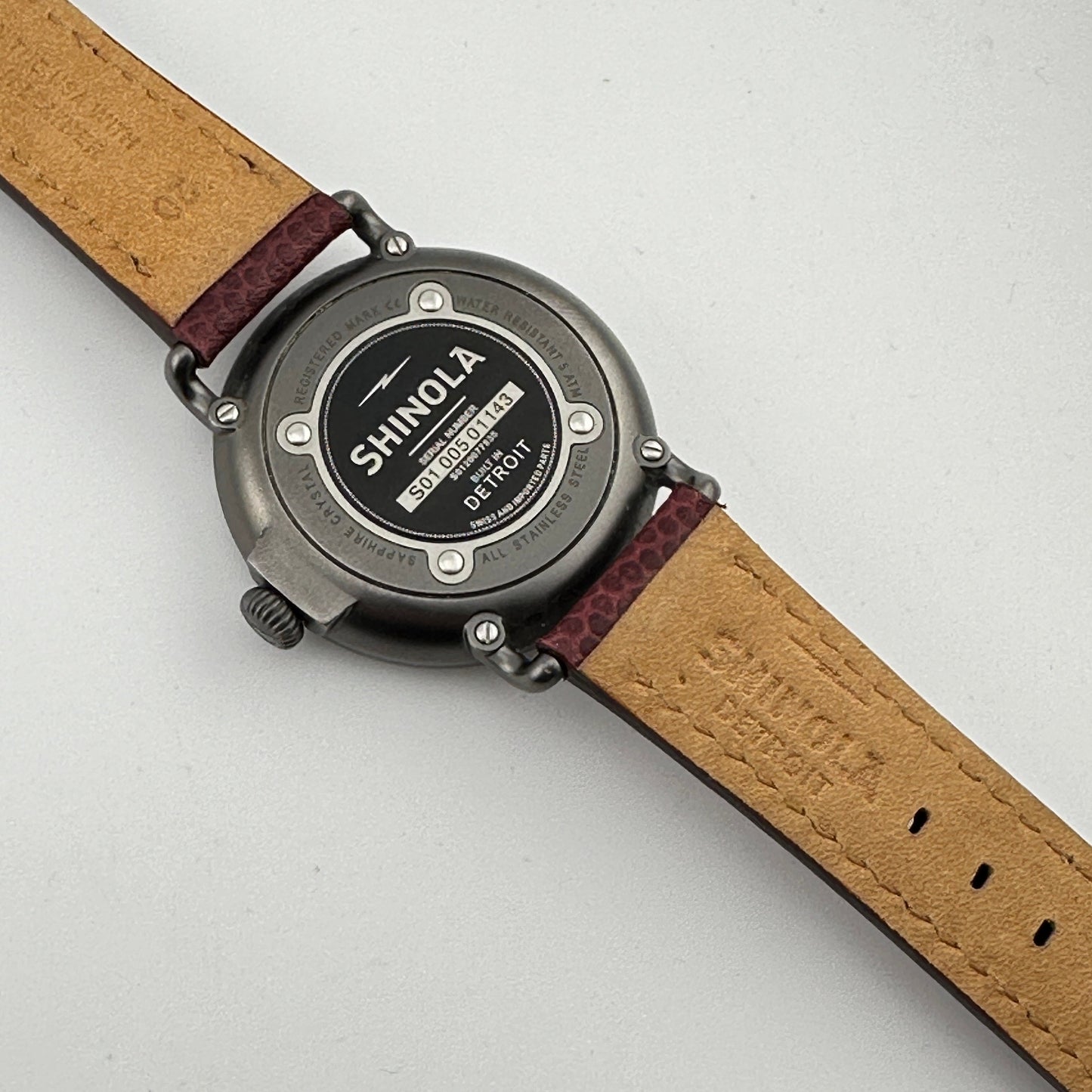 Shinola Runwell Argonite 1069 Watch with Black Dial