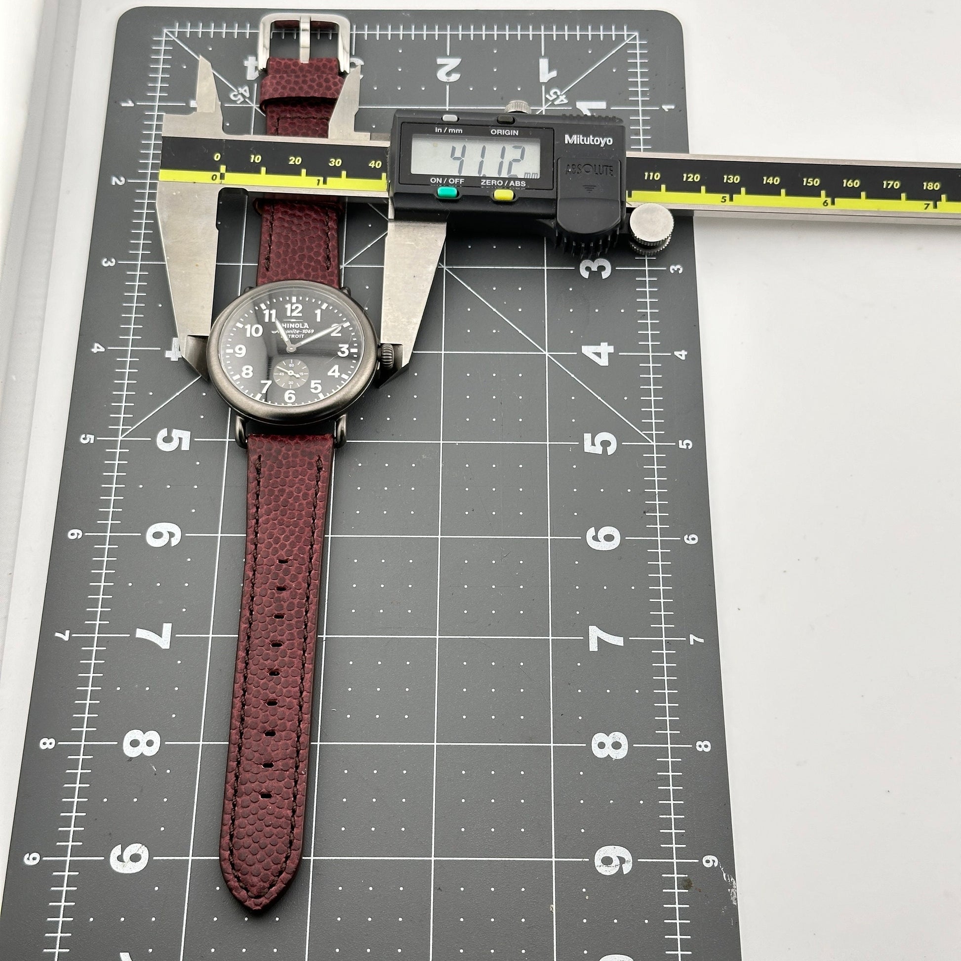 Shinola Runwell Argonite 1069 Watch with Black Dial