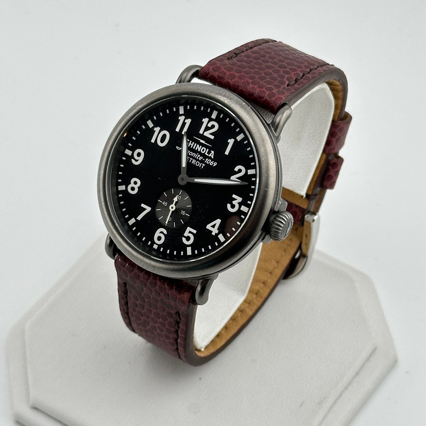 Shinola Runwell Argonite 1069 Watch with Black Dial