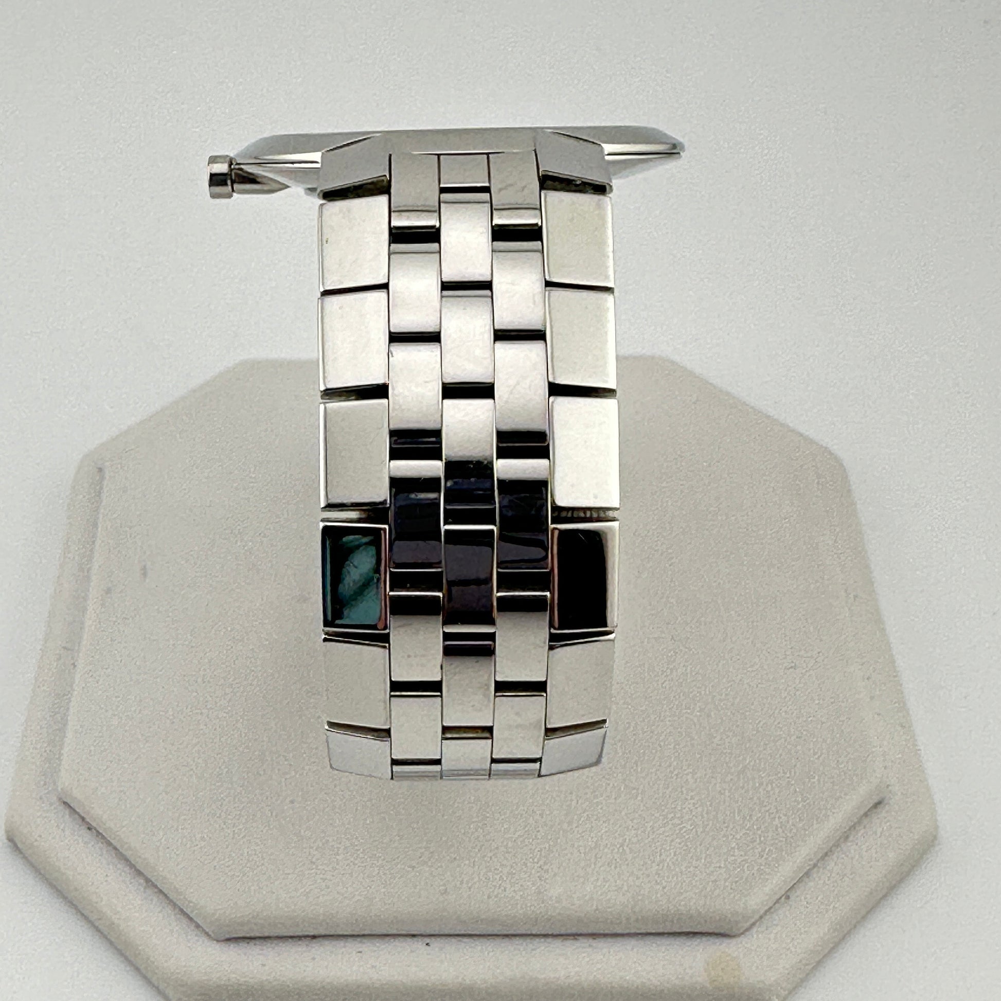 Movado Faceto White Dial Stainless Steel 35mm Midsized Wristwatch