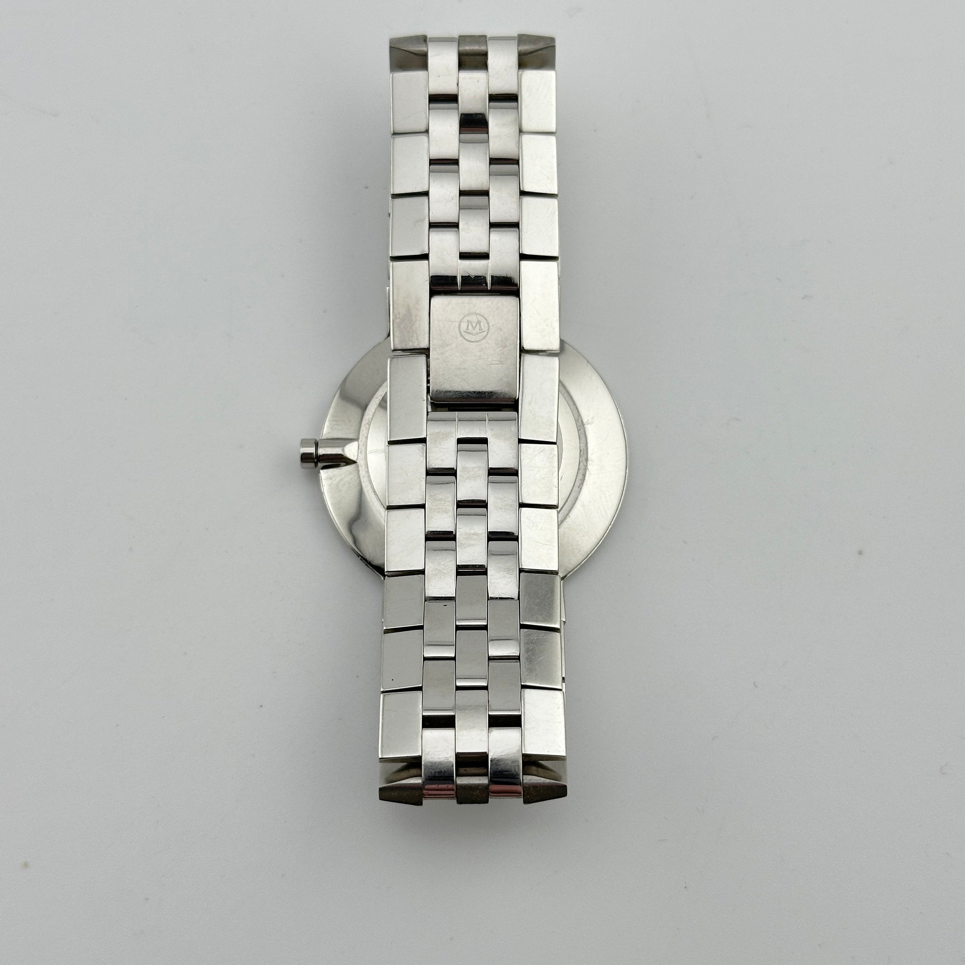 Movado Faceto White Dial Stainless Steel 35mm Midsized Wristwatch